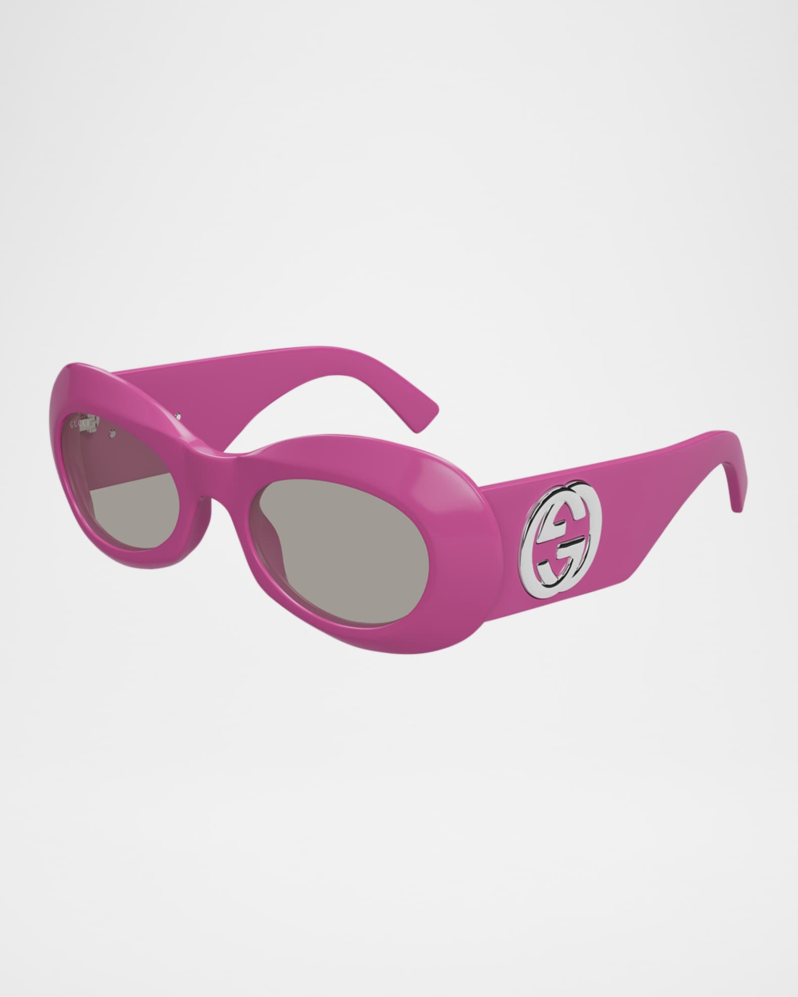 Interlocking G Plastic Oval Sunglasses 0