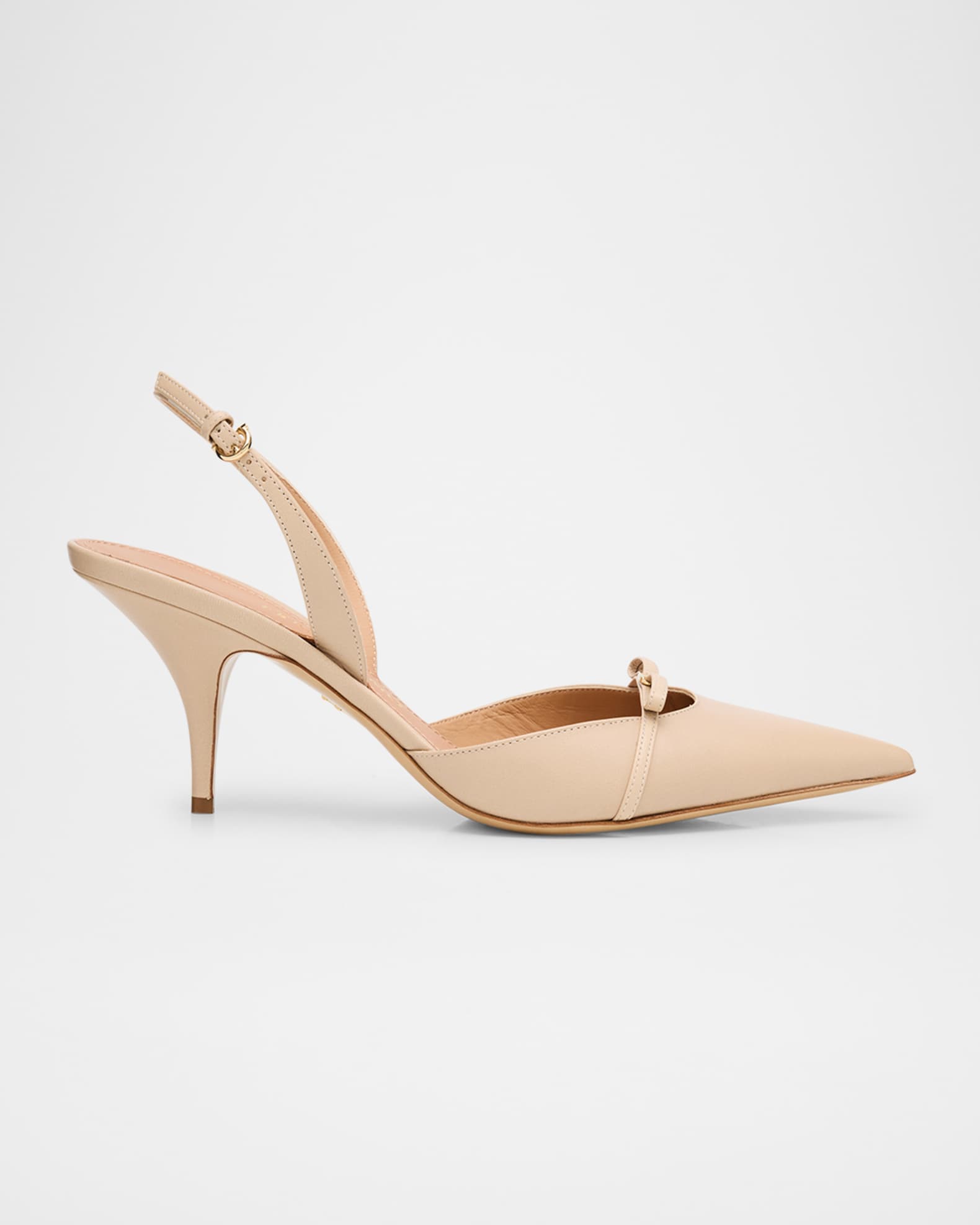 Gylla Leather Bow Slingback Pumps 0