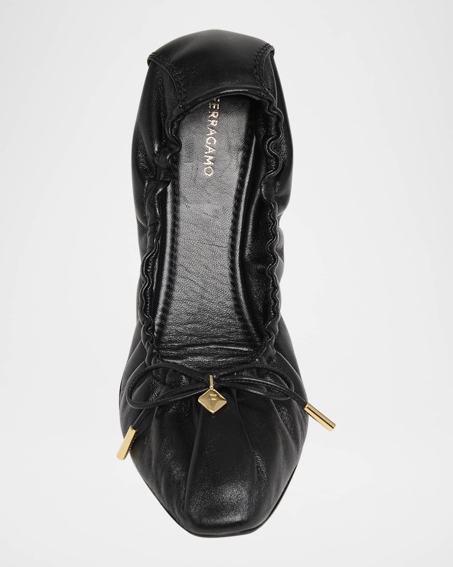 Ferragamo foldable flats clearance