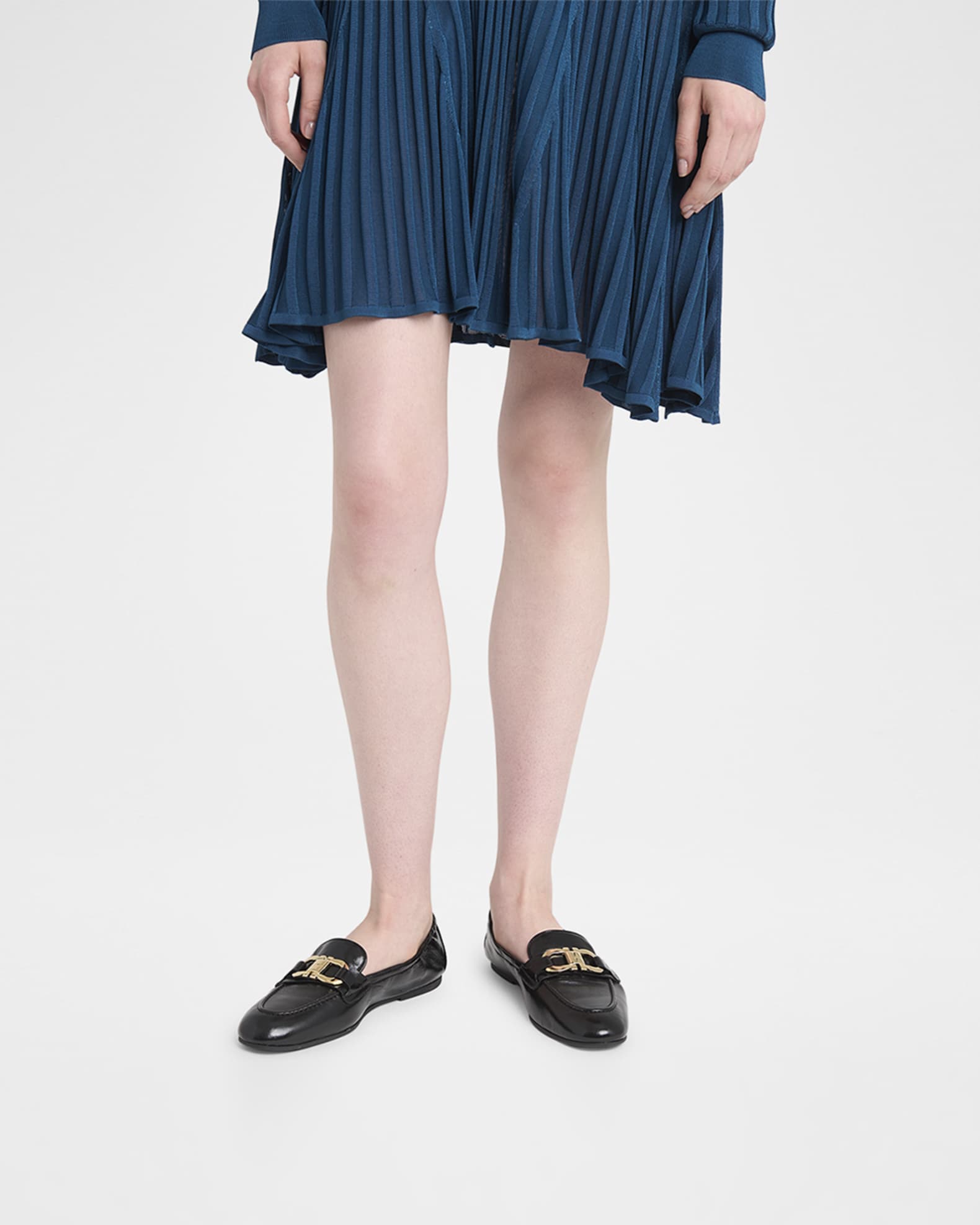 ローファー・オックスフォード FERRAGAMO Jodie deconstructed leather loafer Nero Ferragamo Jodie Leather Gancio Loafers | Neiman Marcus