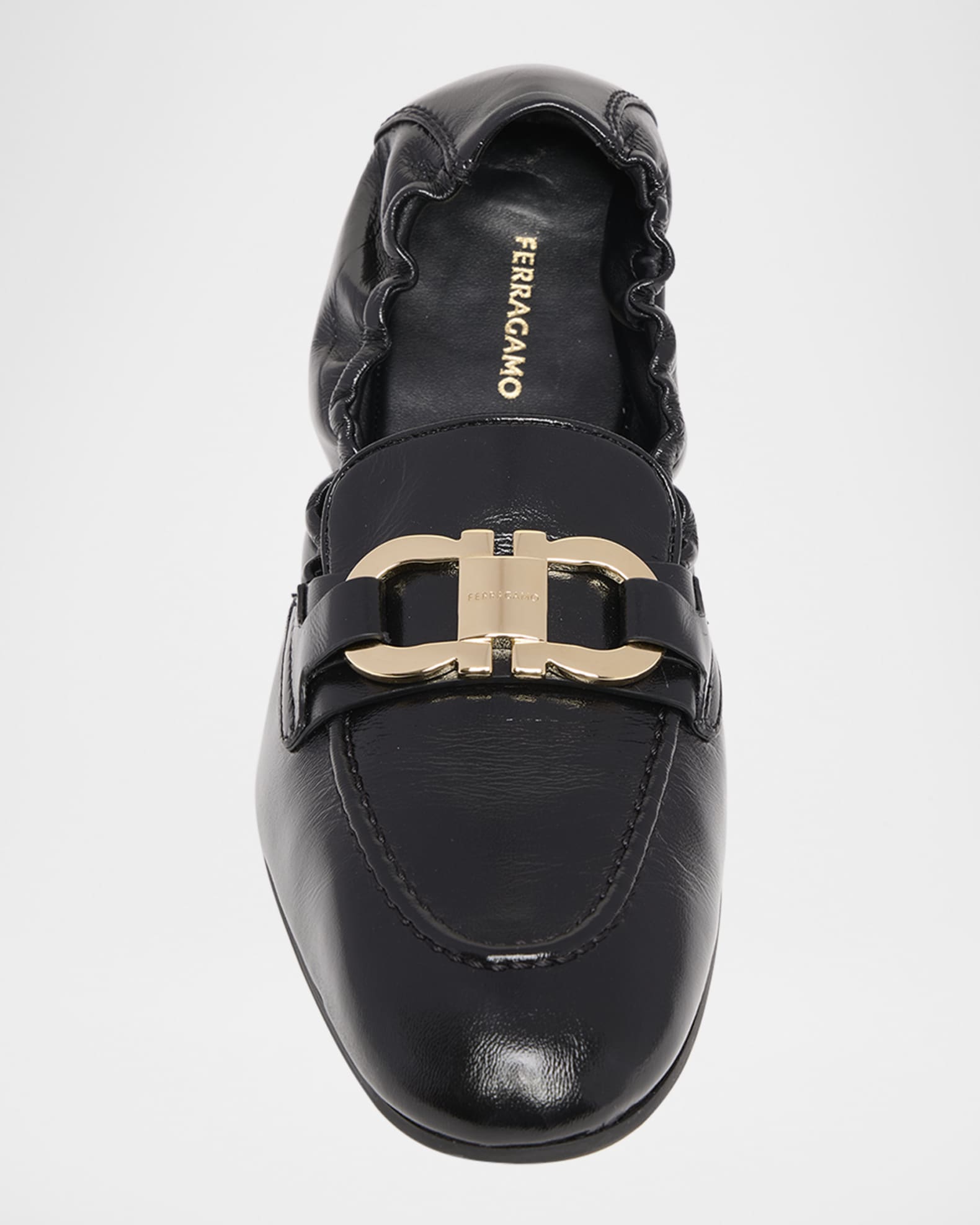 ローファー・オックスフォード FERRAGAMO Jodie deconstructed leather loafer Nero Ferragamo Jodie Deconstructed Leather Loafer In Black | ModeSens