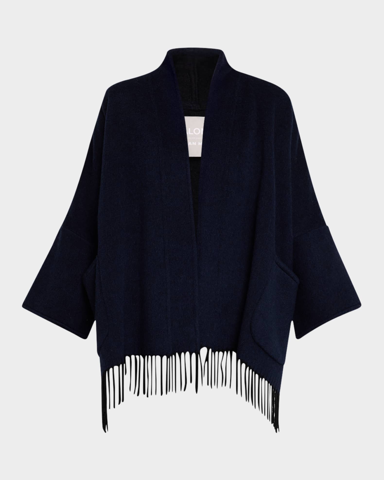 Cashmere Fringe Cape