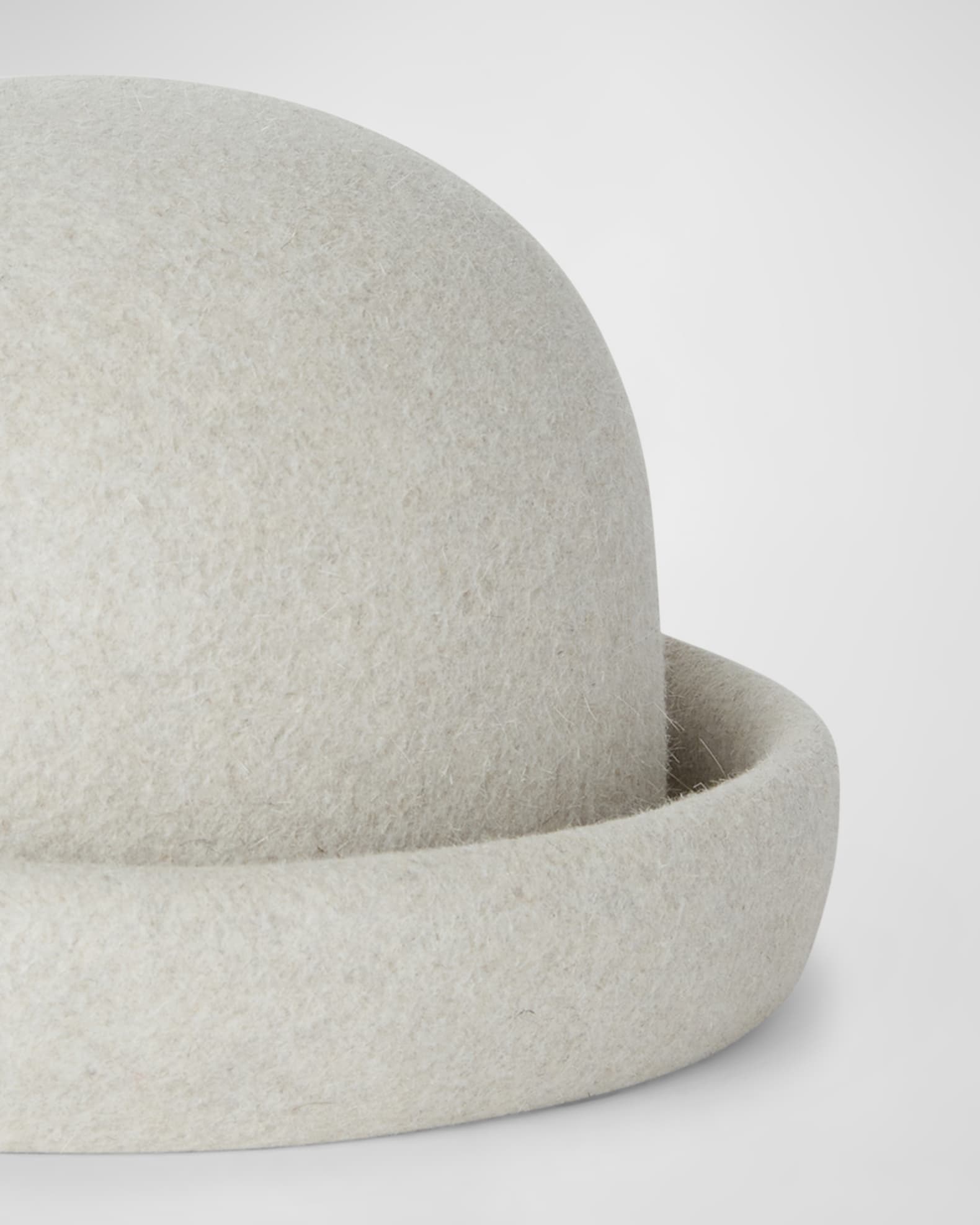 Loro Piana Charlie Rabbit Felt Bowler Hat Neiman Marcus