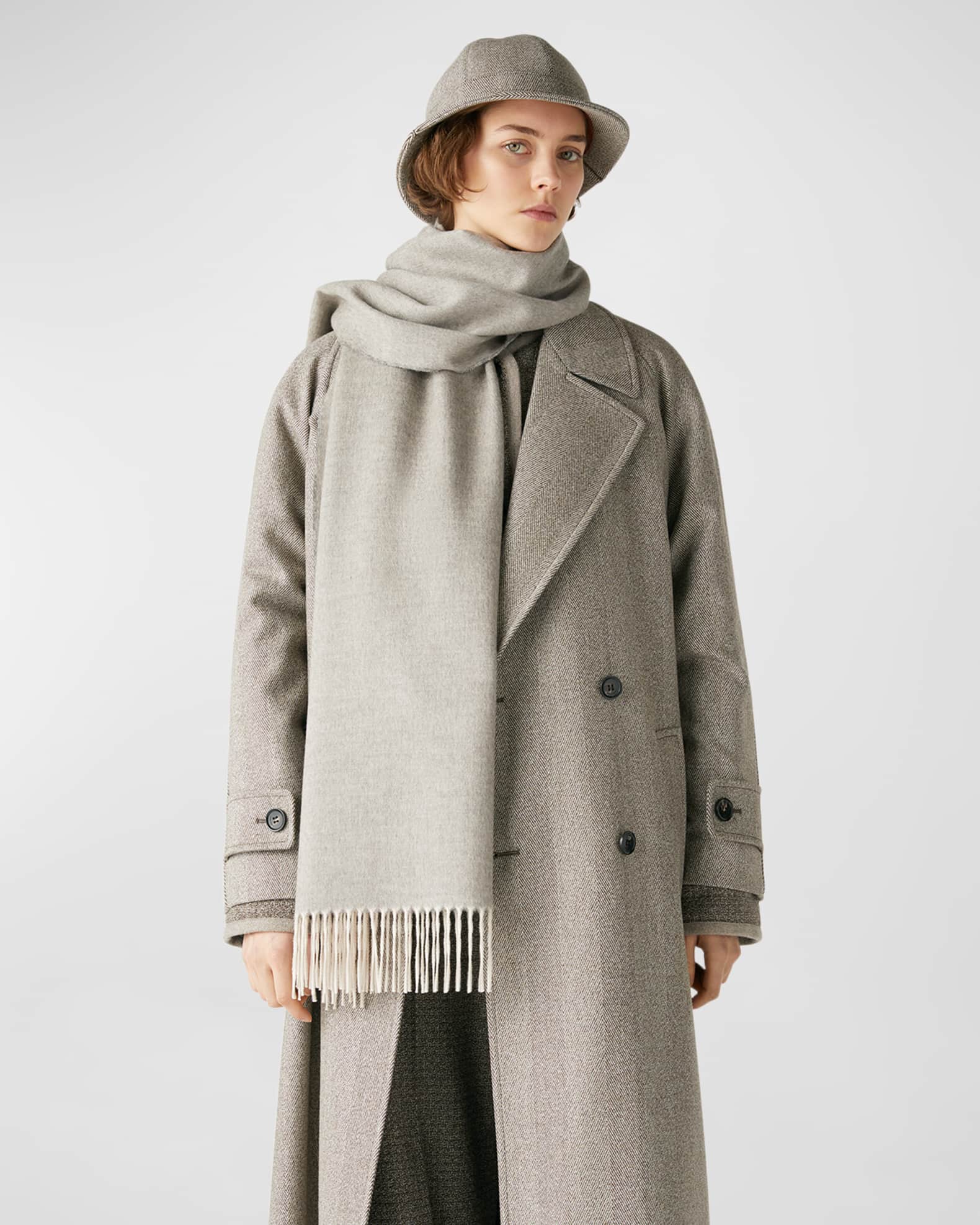 Two-Tone Cashmere Stole  1