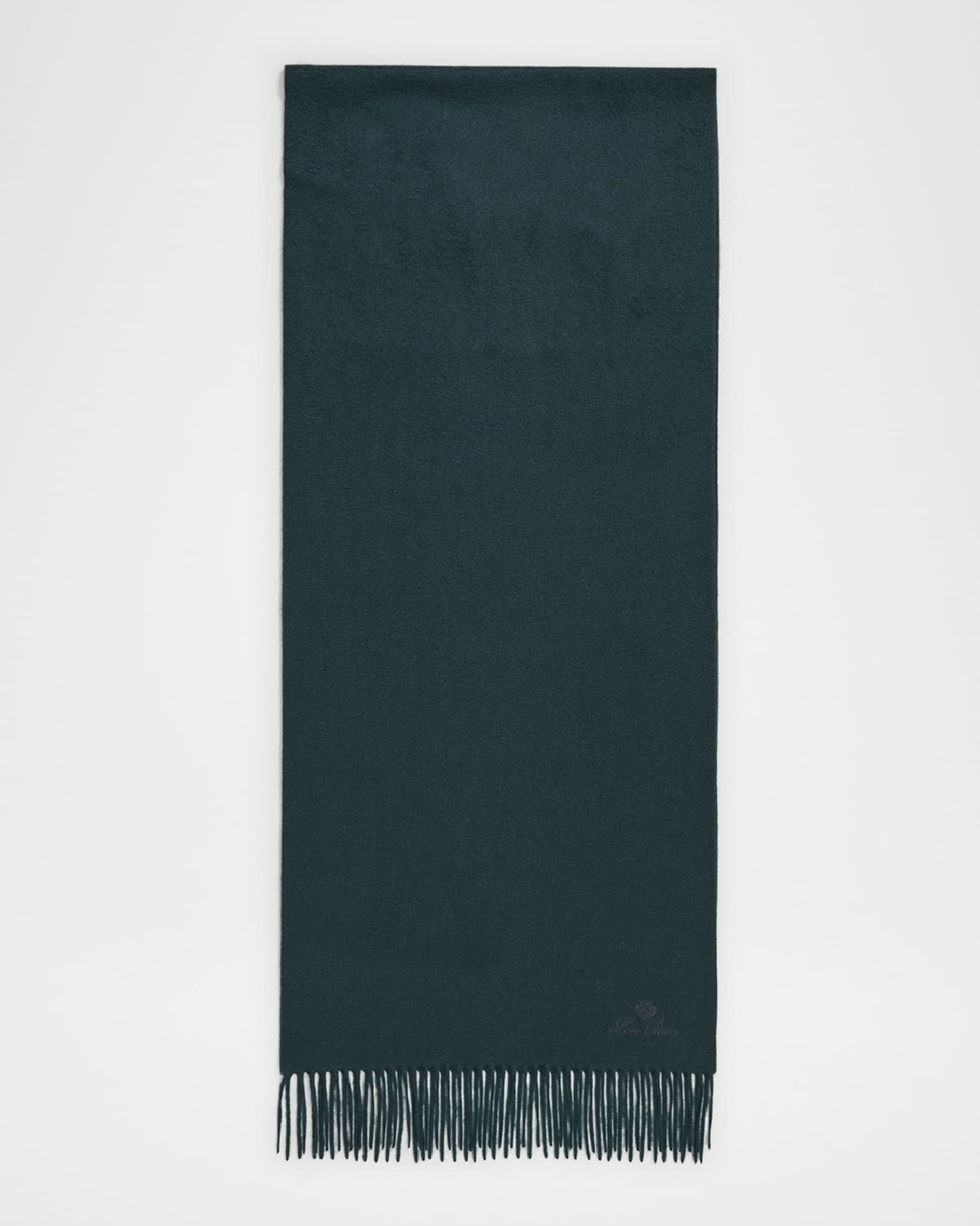 Embroidered Logo Cashmere Scarf  0