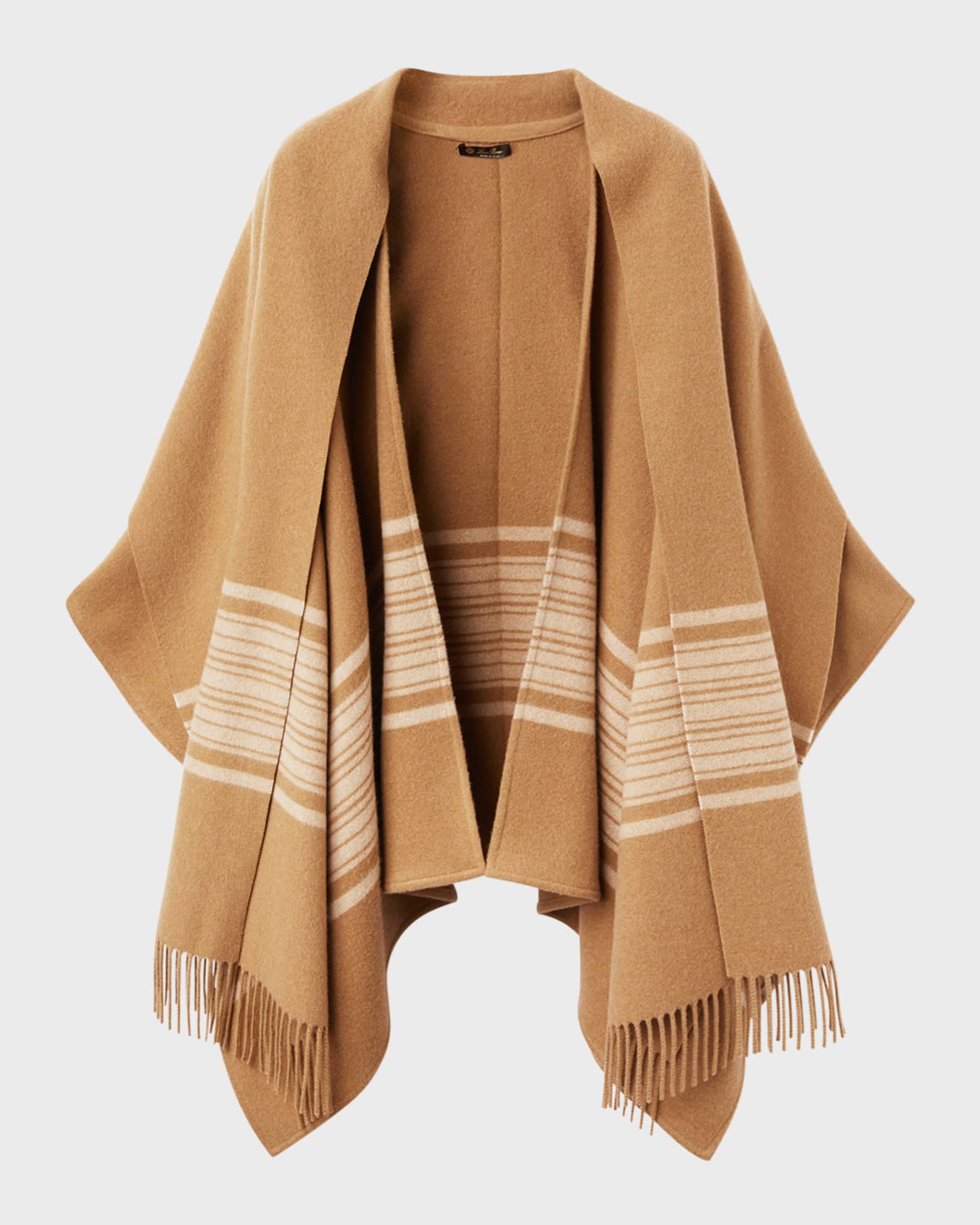 Daisy Suitcase Stripe Cashmere Cape  0