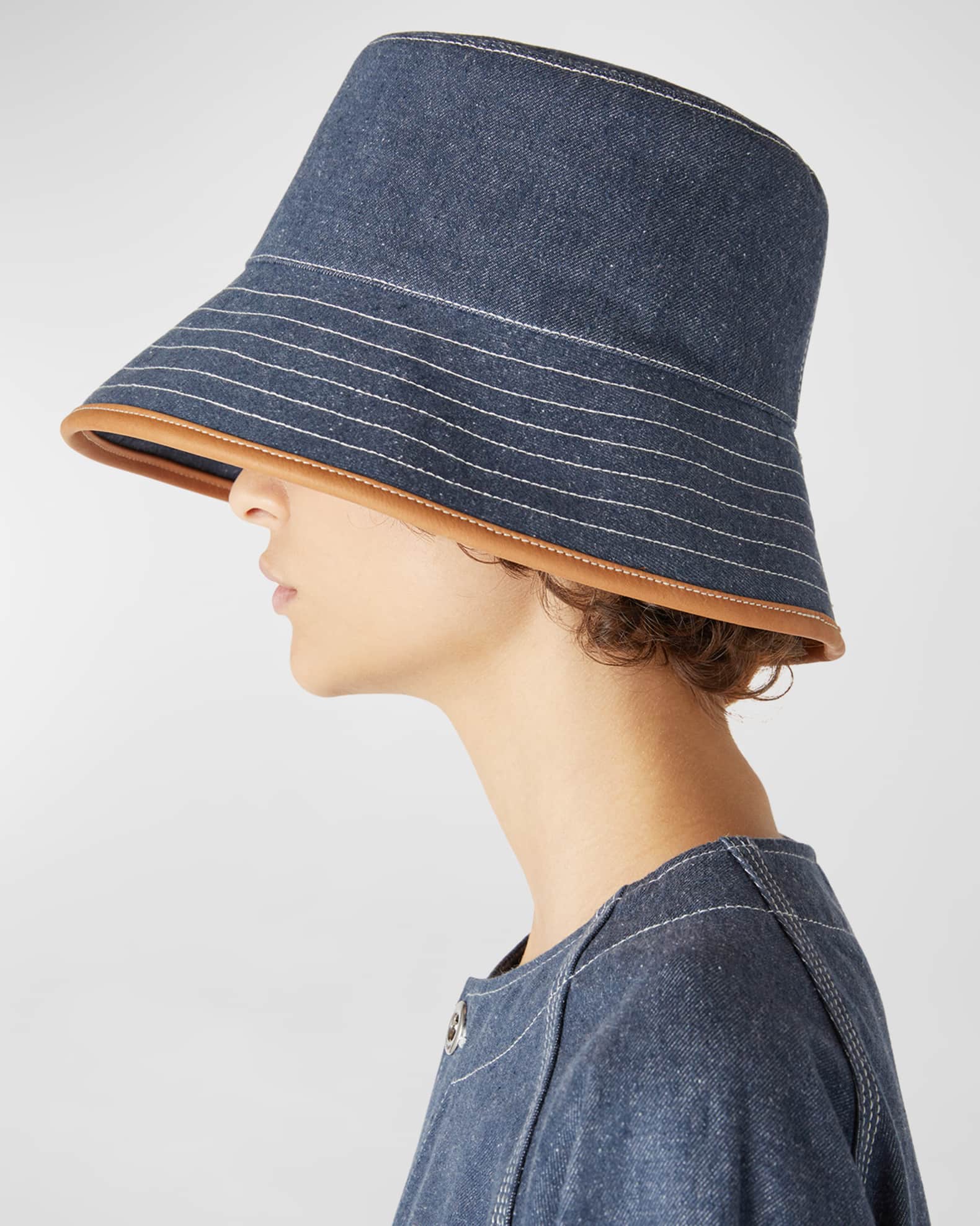 Zita Denim Cotton Bucket Hat 1
