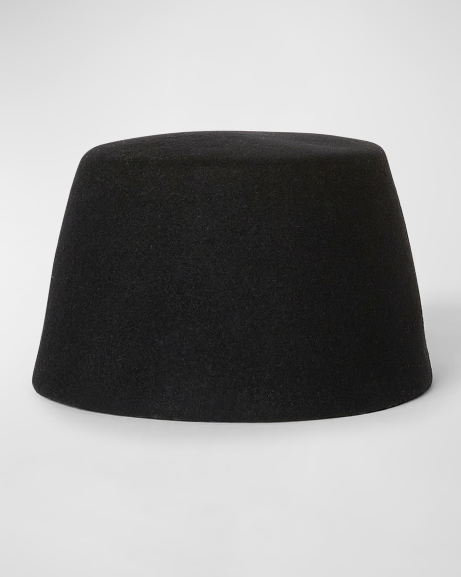 Jasmine Rabbit Felt Pillbox Hat  0