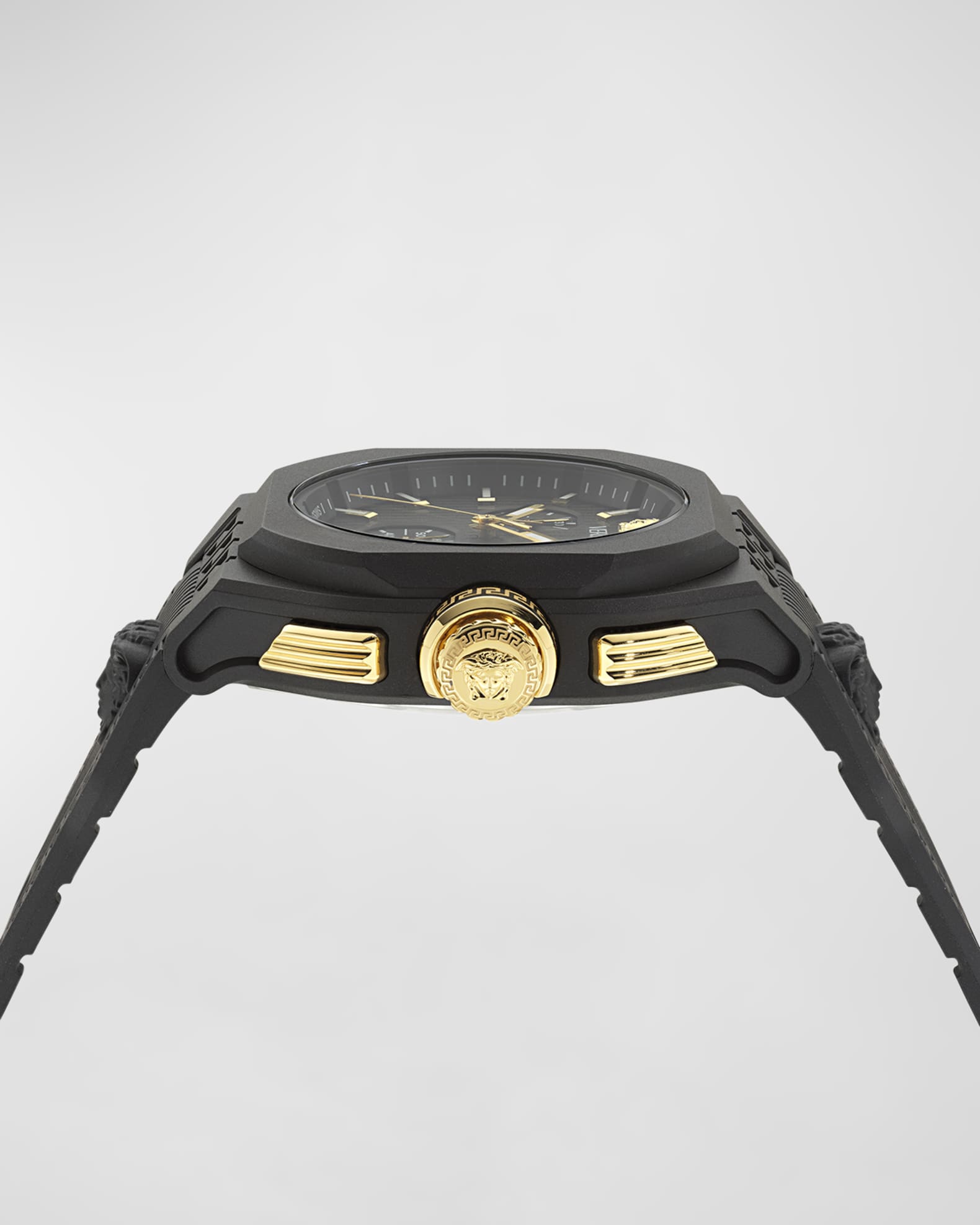 Versace V-Legend Chrono TPU-Strap Watch, 44mm | Neiman Marcus