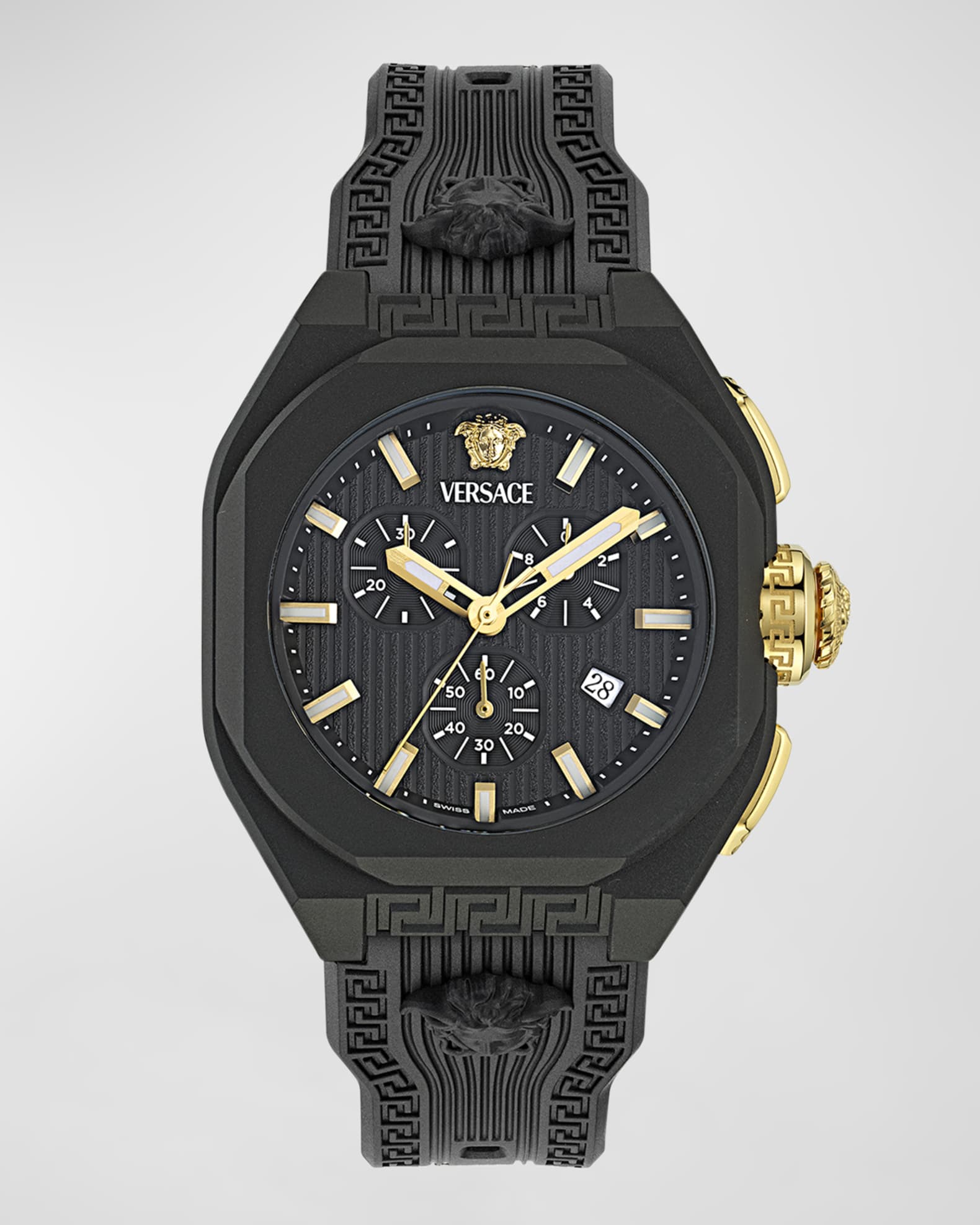 Versace Men s V Legend Chrono TPU Strap Watch 44mm Neiman Marcus