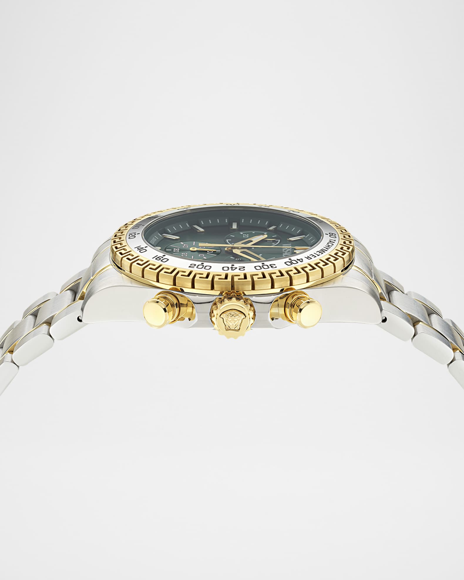 Versace Chrono X Two-Tone Bracelet Watch, 44mm | Neiman Marcus