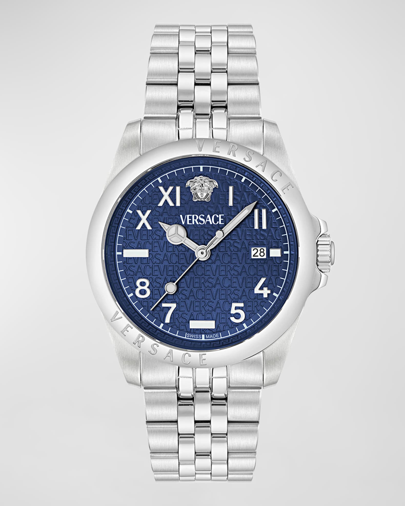Versace Men s Anteo Stainless Steel Bracelet Watch 41mm Neiman Marcus