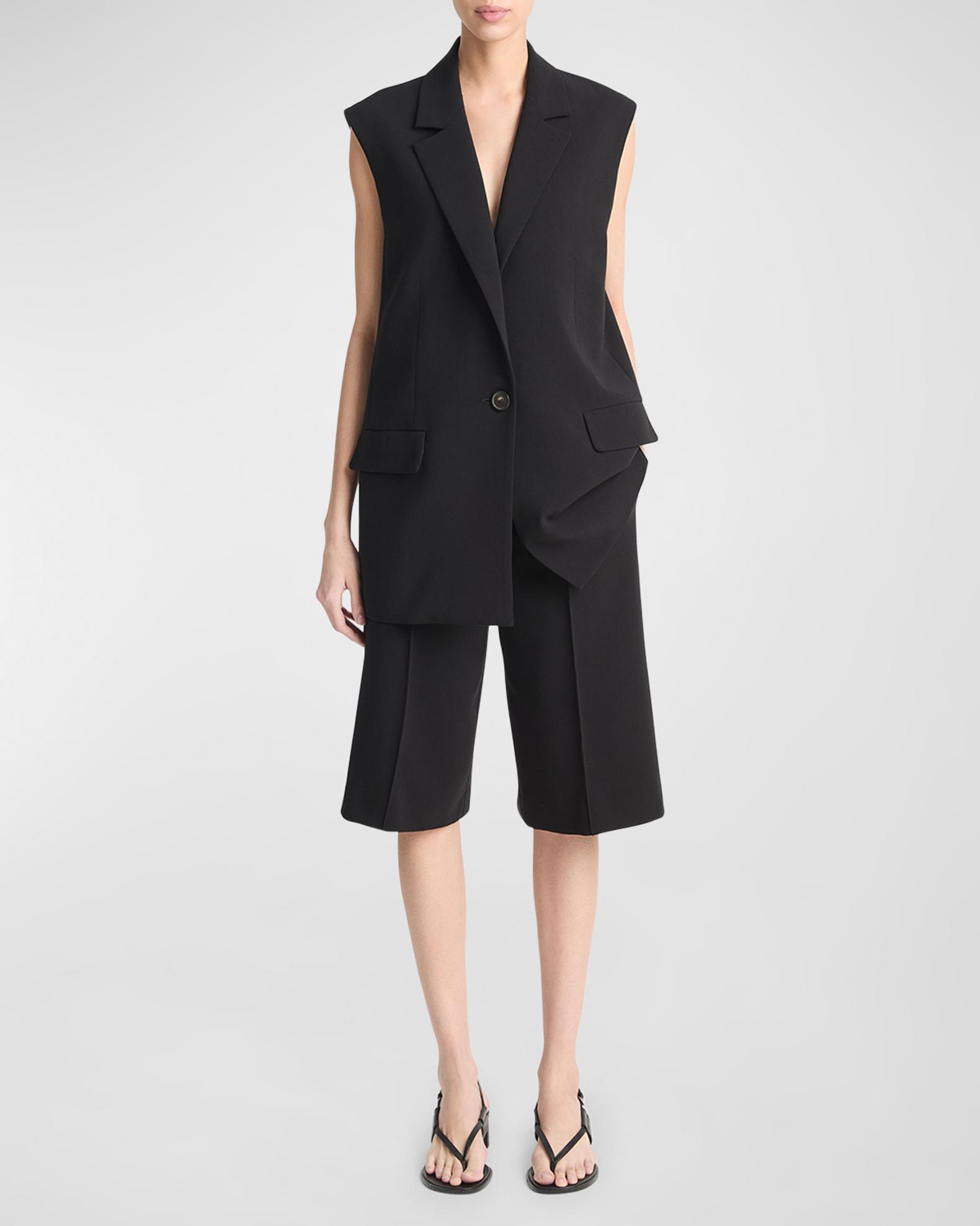 Short Sleeveless Suit | Neiman Marcus
