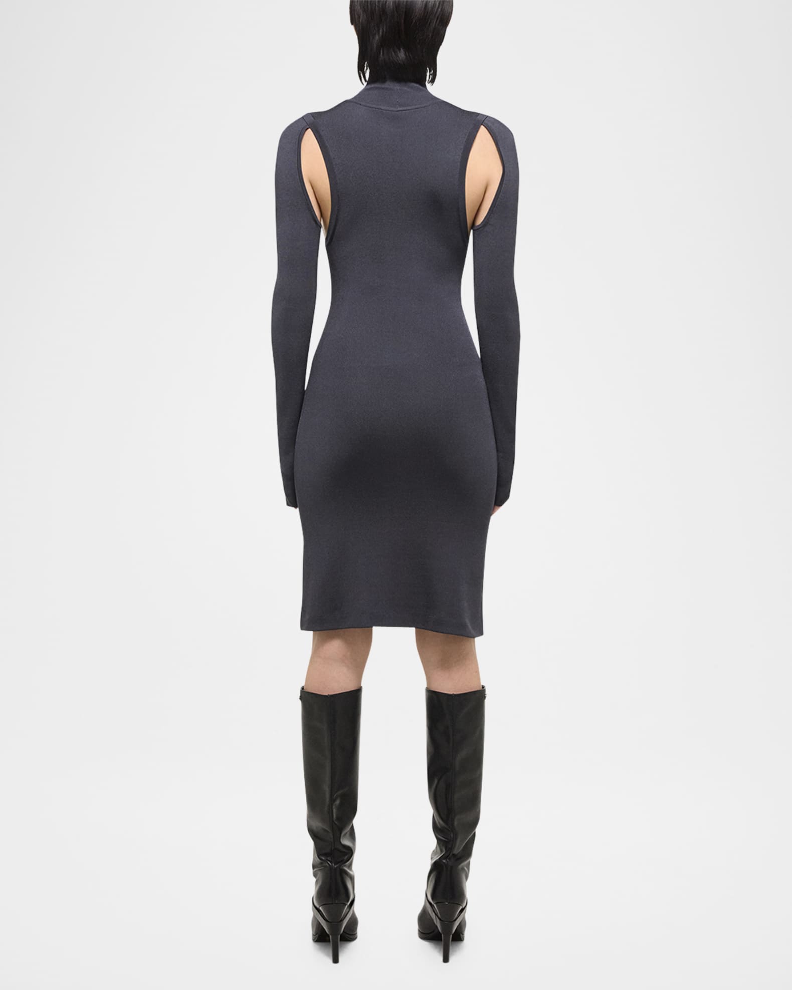 Turtleneck cut out dress 2025