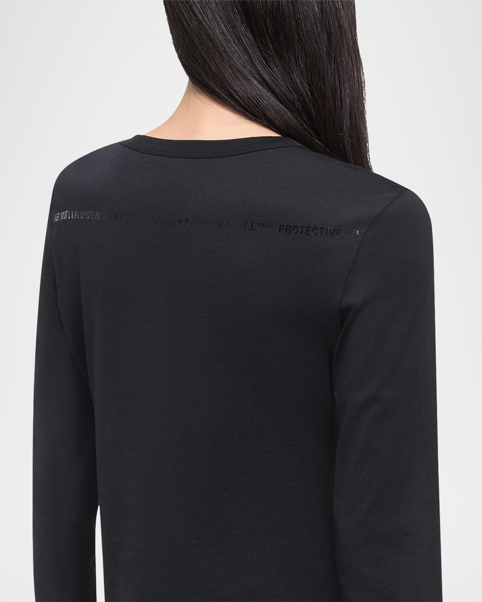 Helmut Lang Slim Long-Sleeve Logo Tee | Neiman Marcus