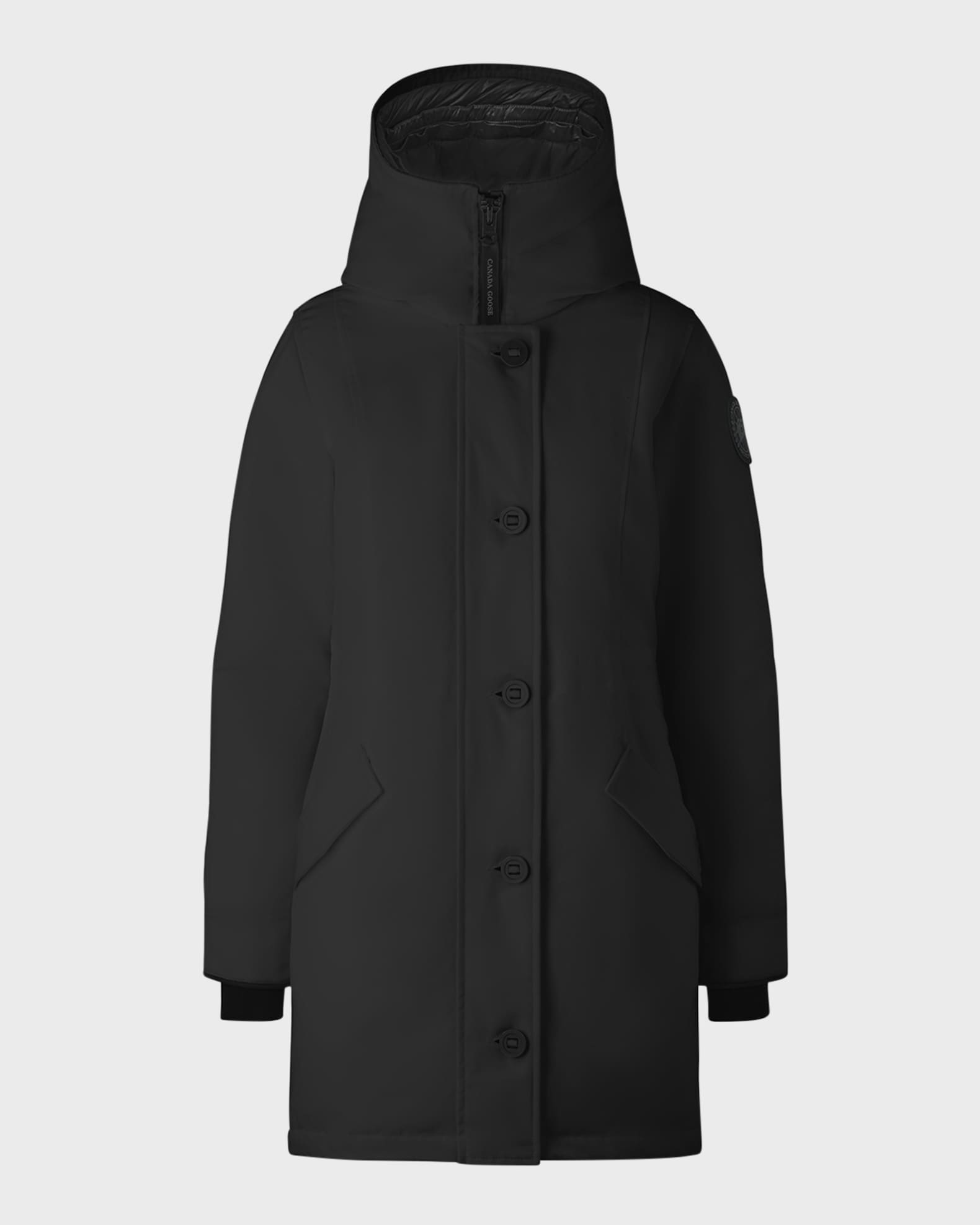Canada goose rossclair black label parka discount