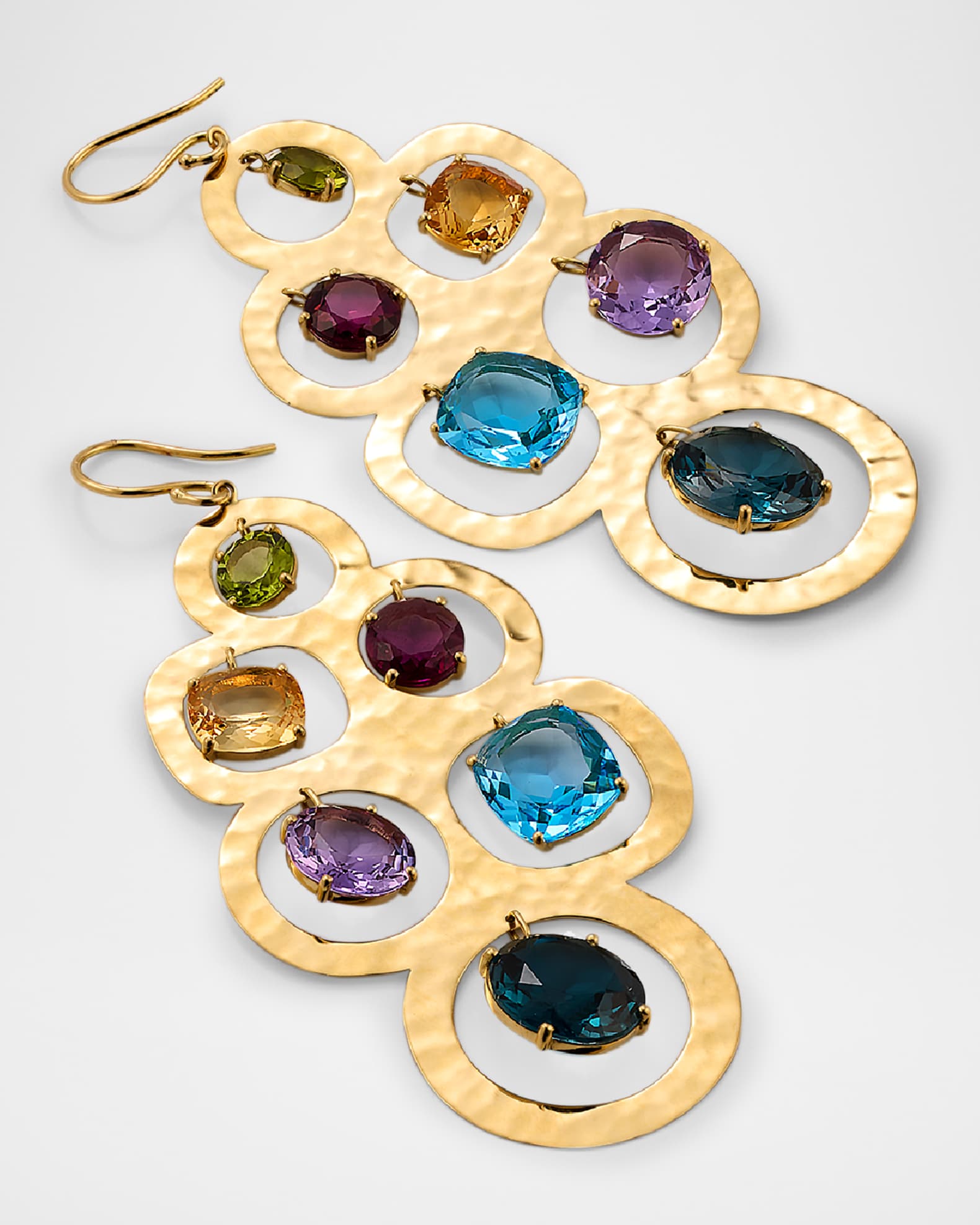 Gold Crinkle Earring main image 1