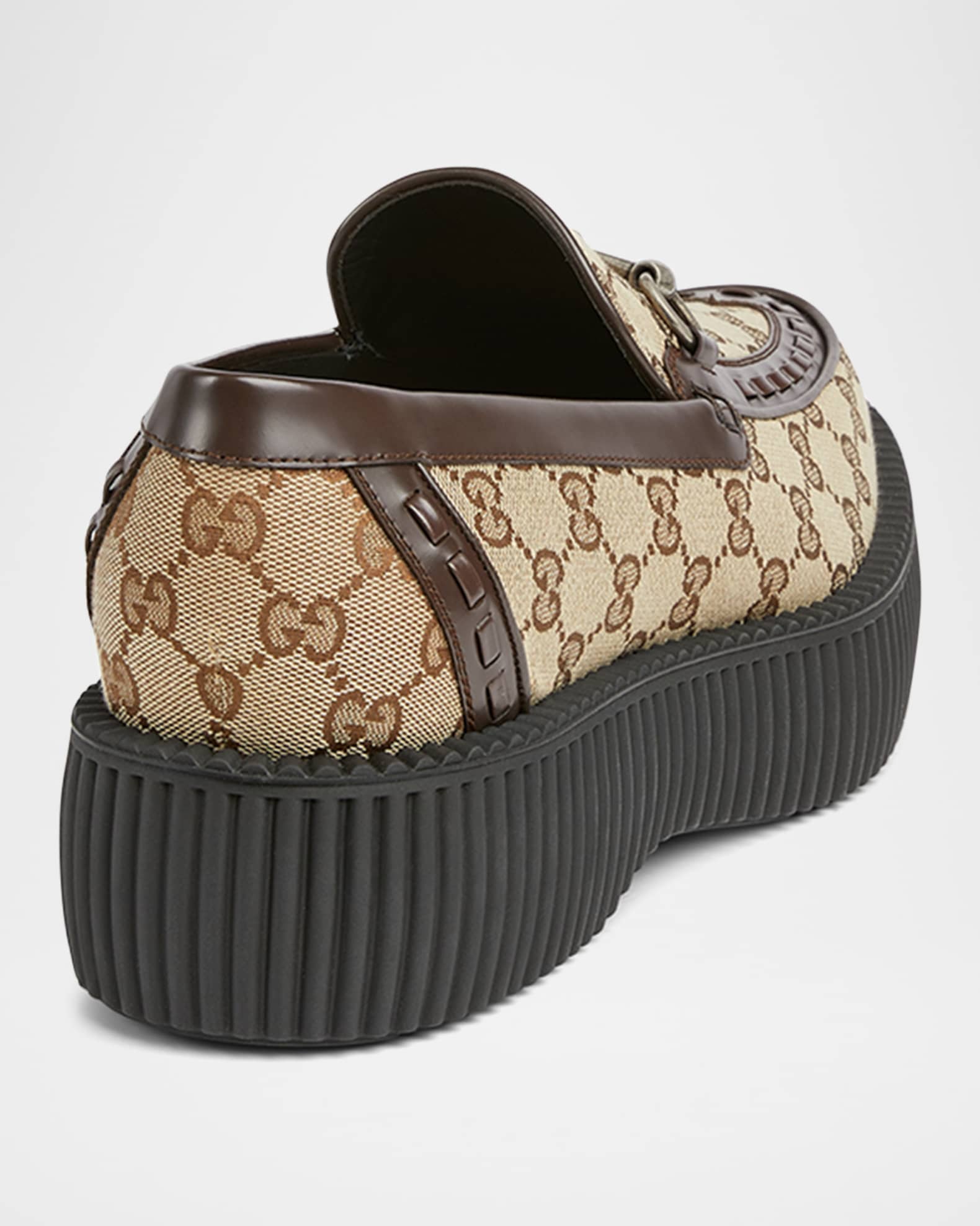Gucci Men s Damien Chunky GG Canvas Loafers Neiman Marcus