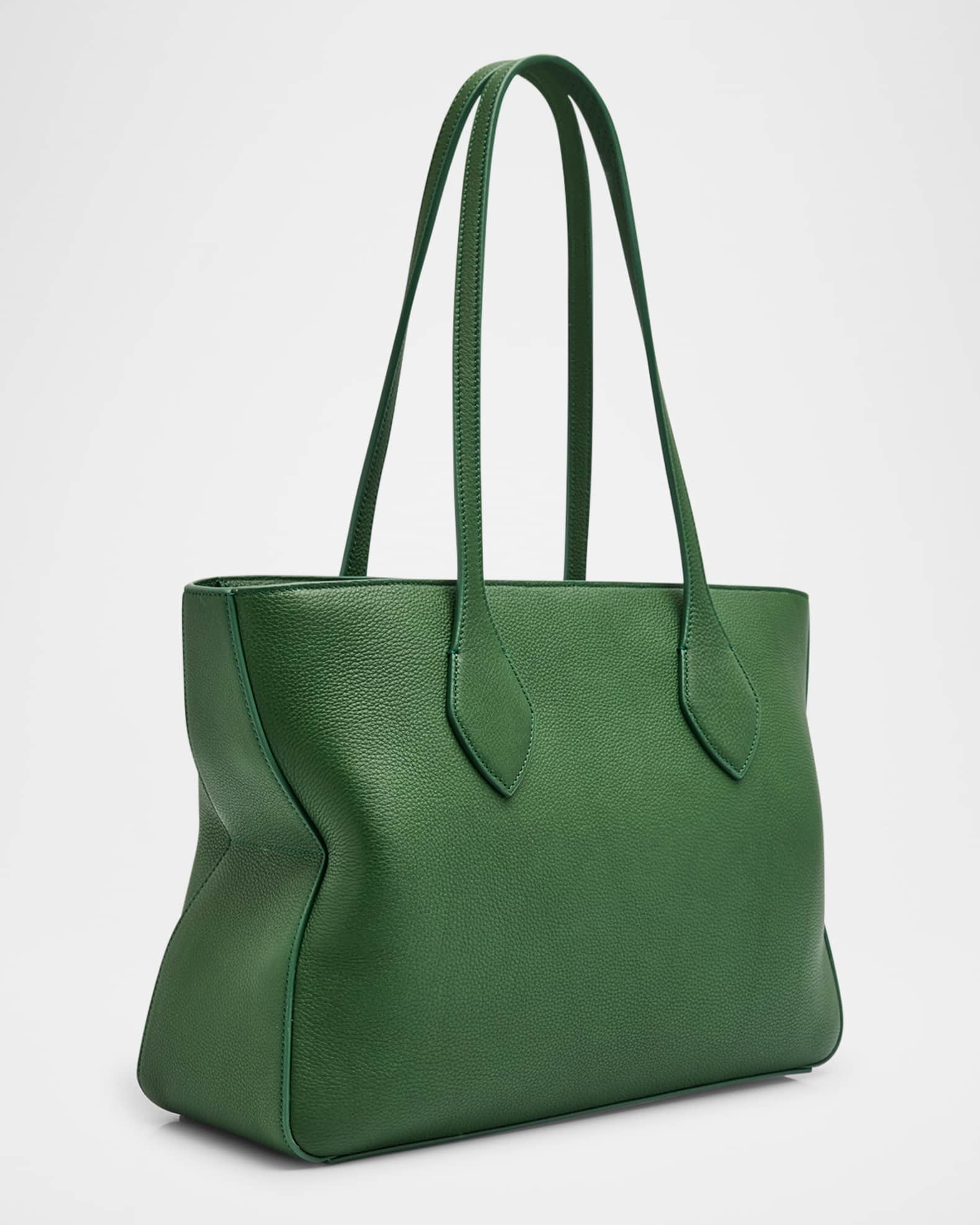 Star Zip Leather Tote Bag