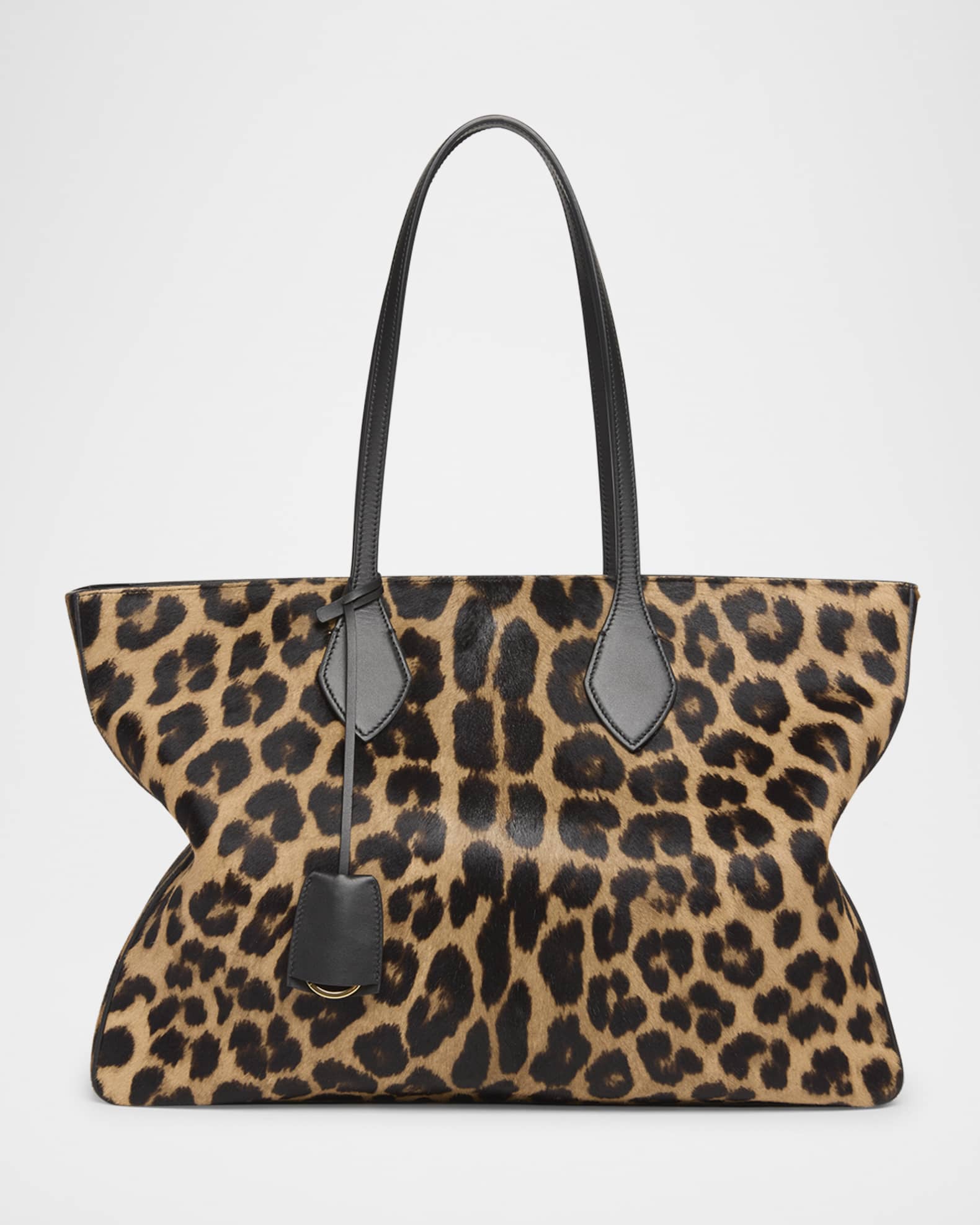 Star Leopard Horse Hair Tote Bag