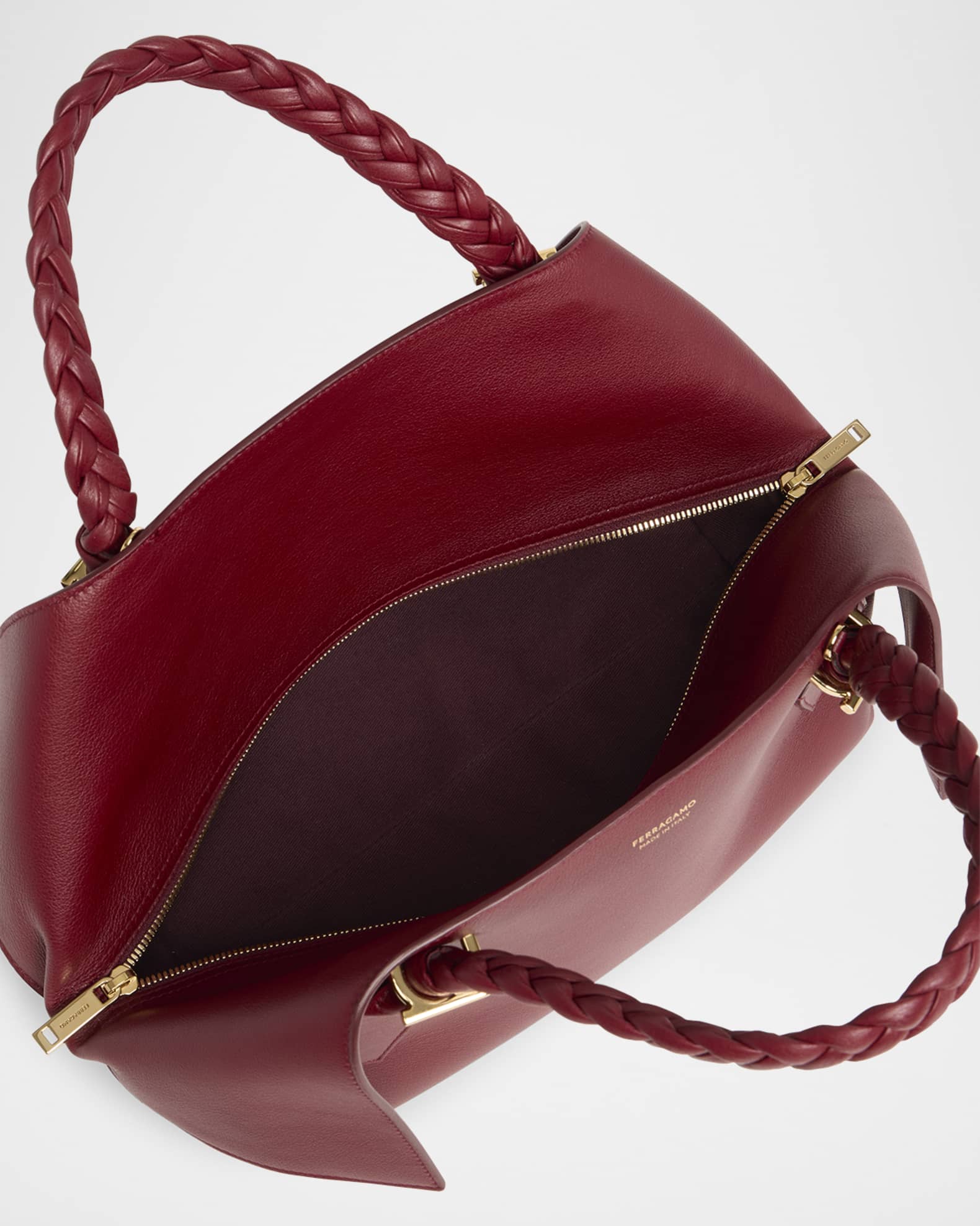 The Scarf Leather Top Handle Bag