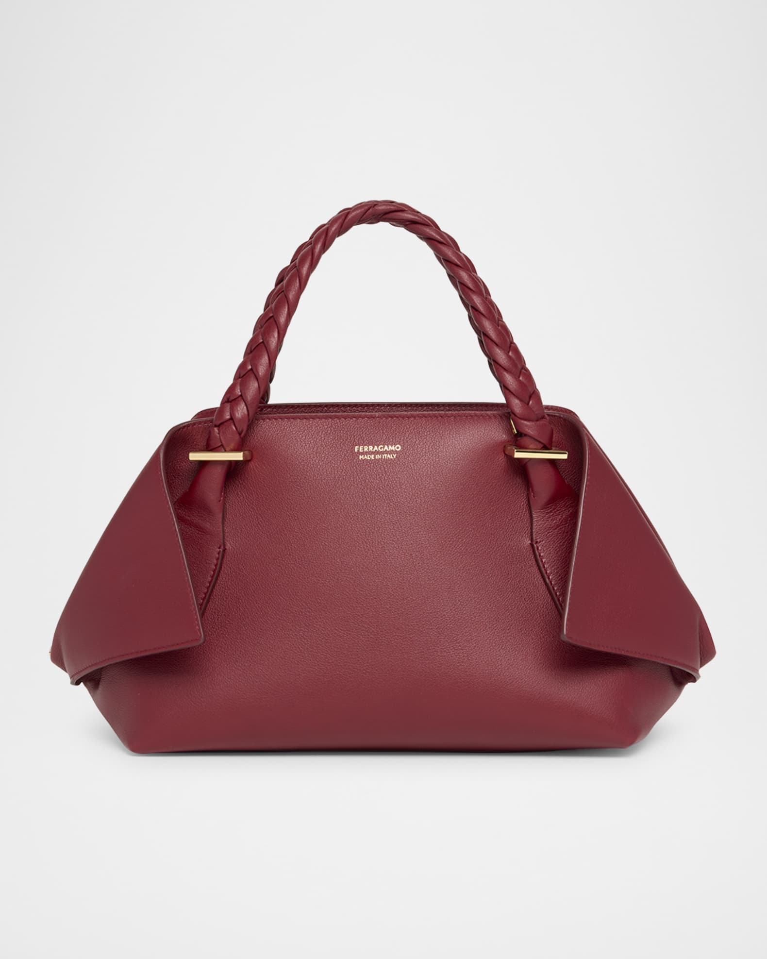 The Scarf Leather Top Handle Bag
