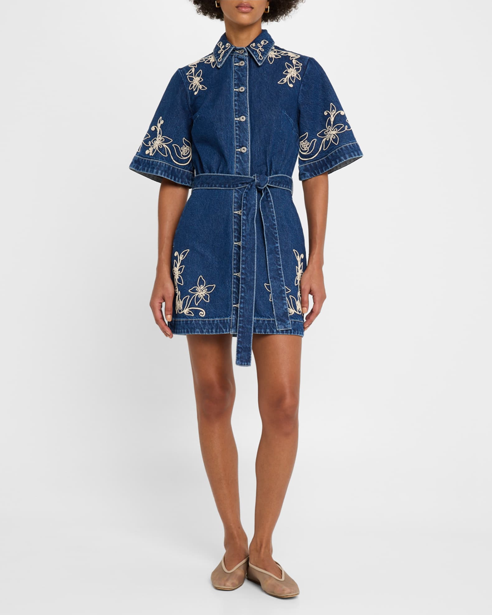 Free people dream on denim mini dress store