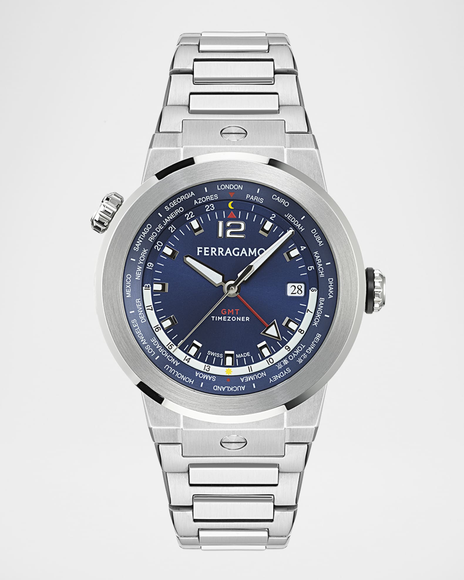 FERRAGAMO直営店 F-80 GMTウォッチ F-80 GMT watch - Men | Ferragamo