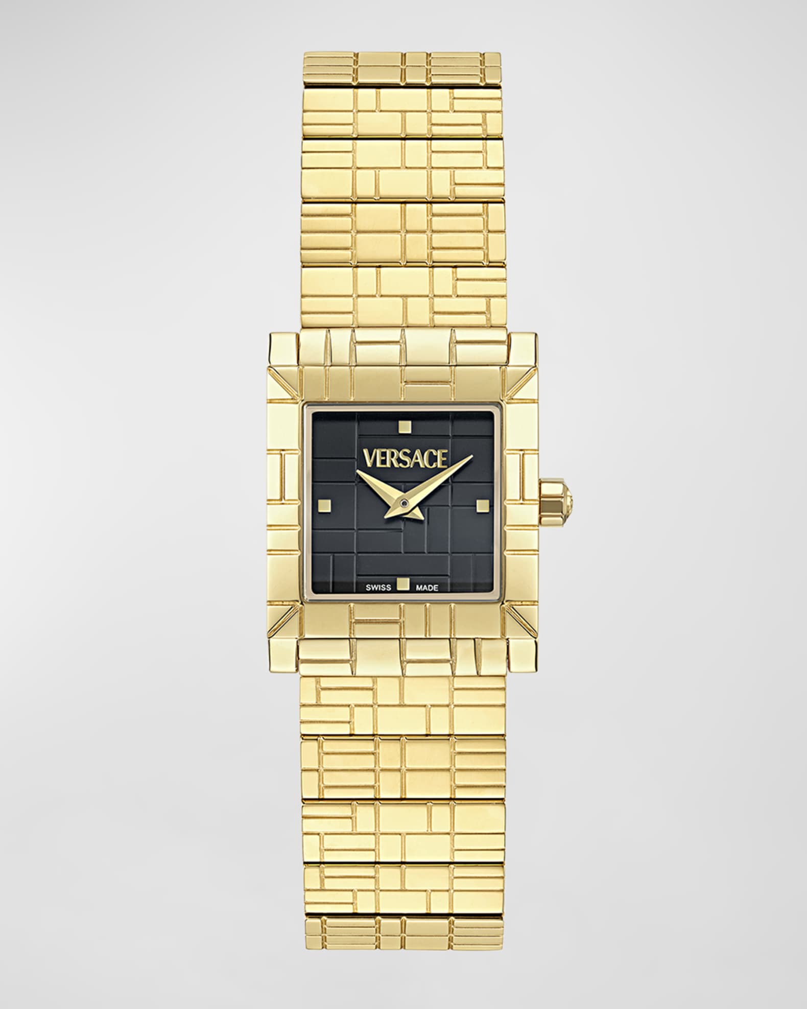 Versace 22mm Versace Mosaic Watch with Bracelet Strap Black Neiman Marcus