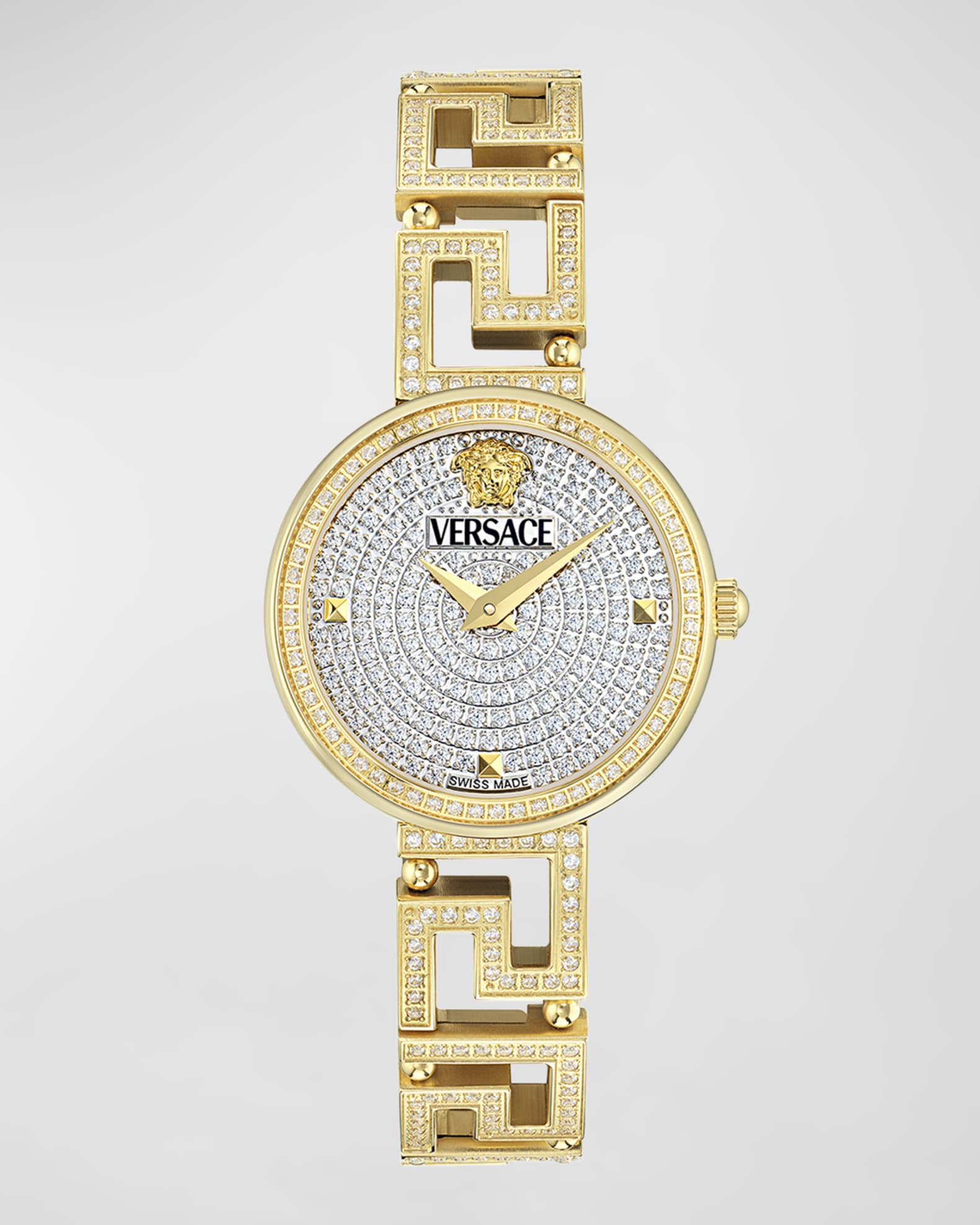 28mm Greca Goddess Bracelet Watch with Diamonds 0