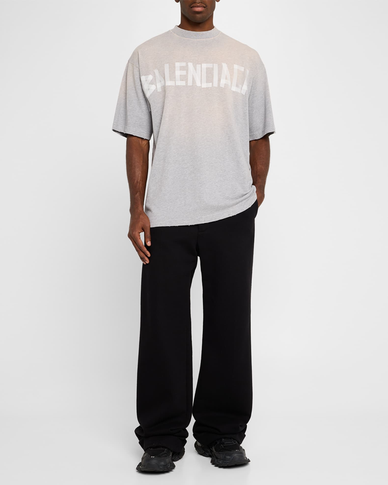 Men's Medium-Fit Tape Logo T-Shirt 1