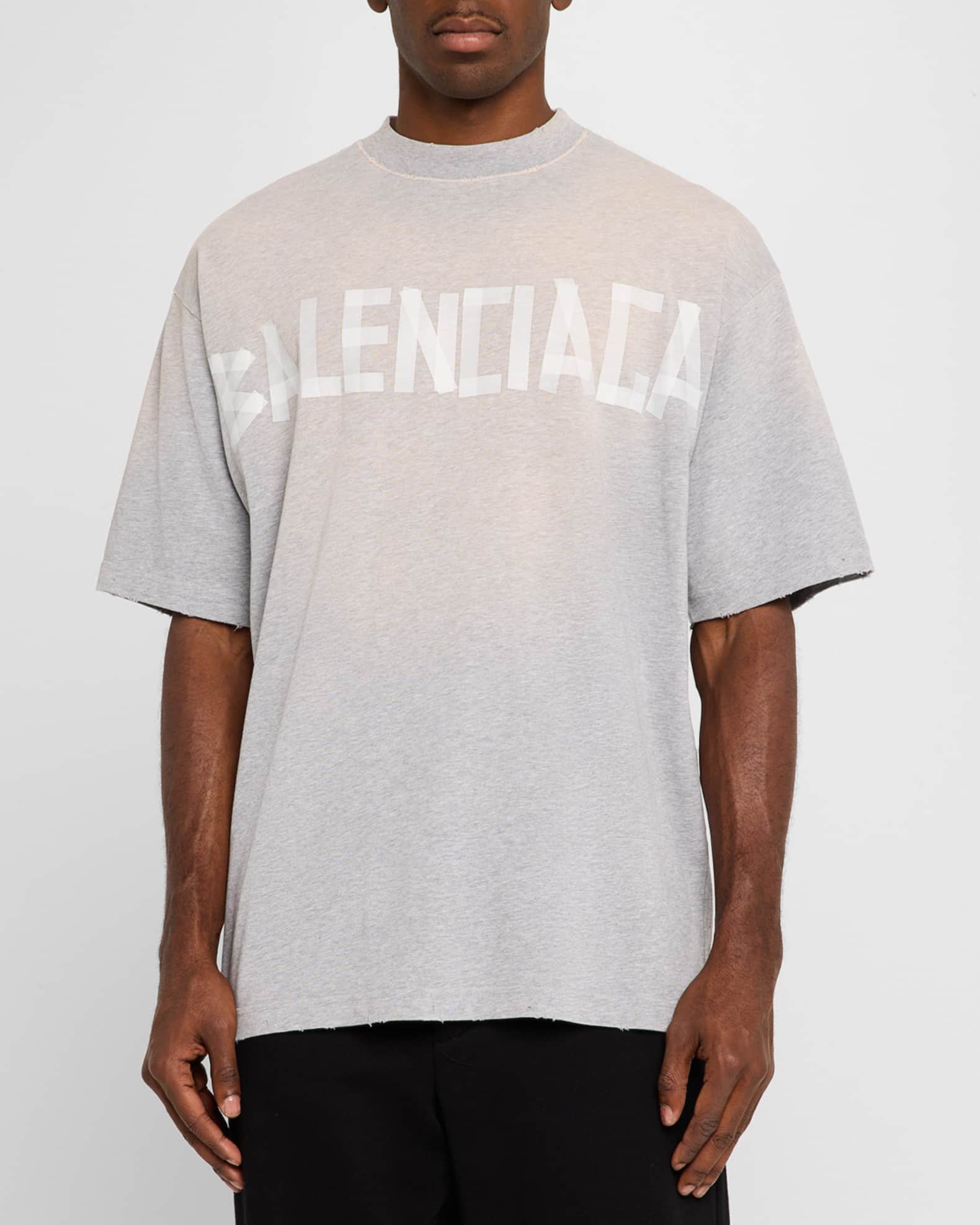 ★BALENCIAGA★ New Tape Type Medium Fit Short Sleeve T-shirt 0400021893283_GREY?wid=600&hei