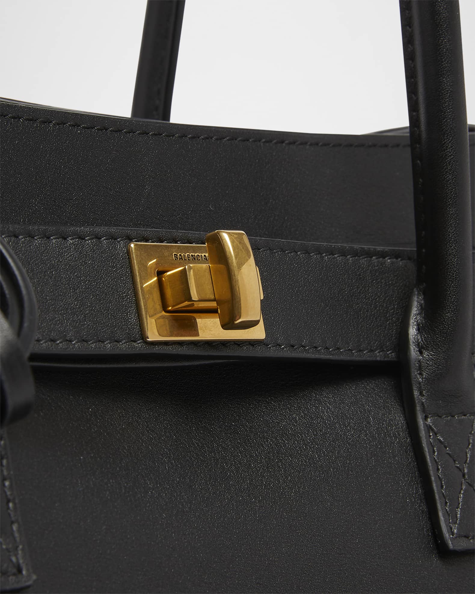Balenciaga Bel Air Medium Flap Leather Tote Bag | Neiman Marcus
