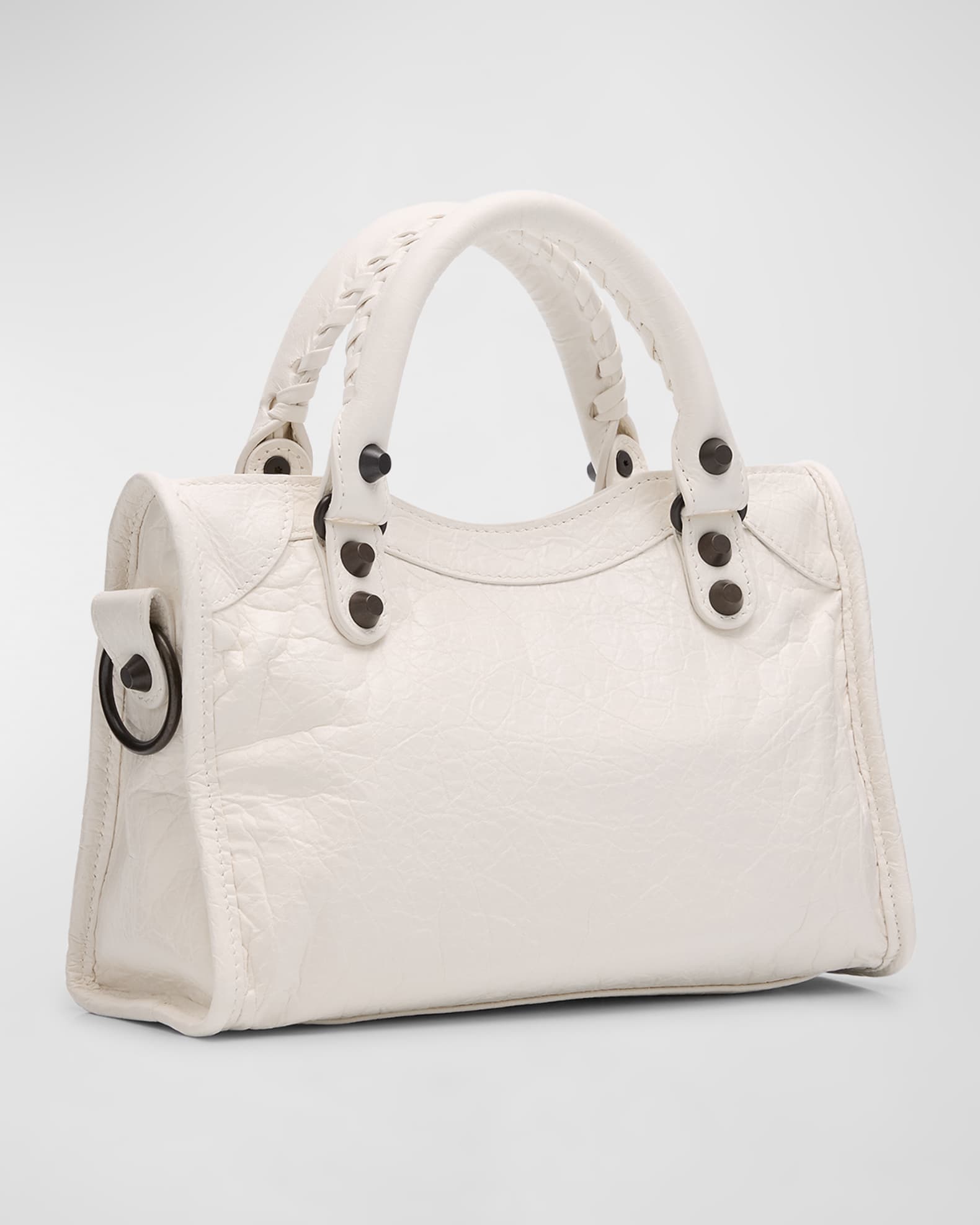 ハンドバッグ BALENCIAGA ICE LEATHER SMALL LE CITY HANDBAG Balenciaga Le City Mini Leather Top-Handle Bag | Neiman Marcus
