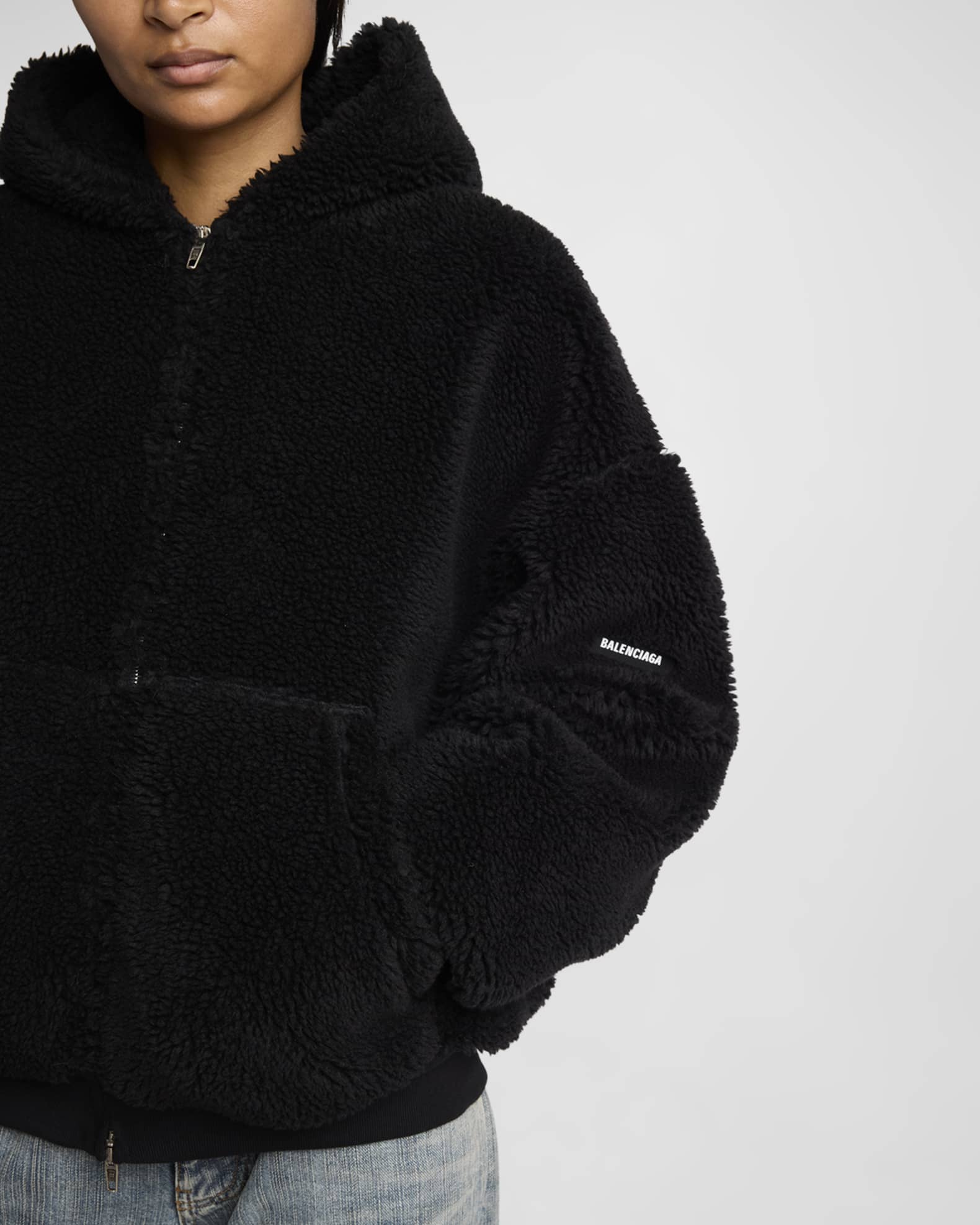 最先端 Balenciaga Outerwear Zip Up Hoodie | Neiman Marcus トップス
