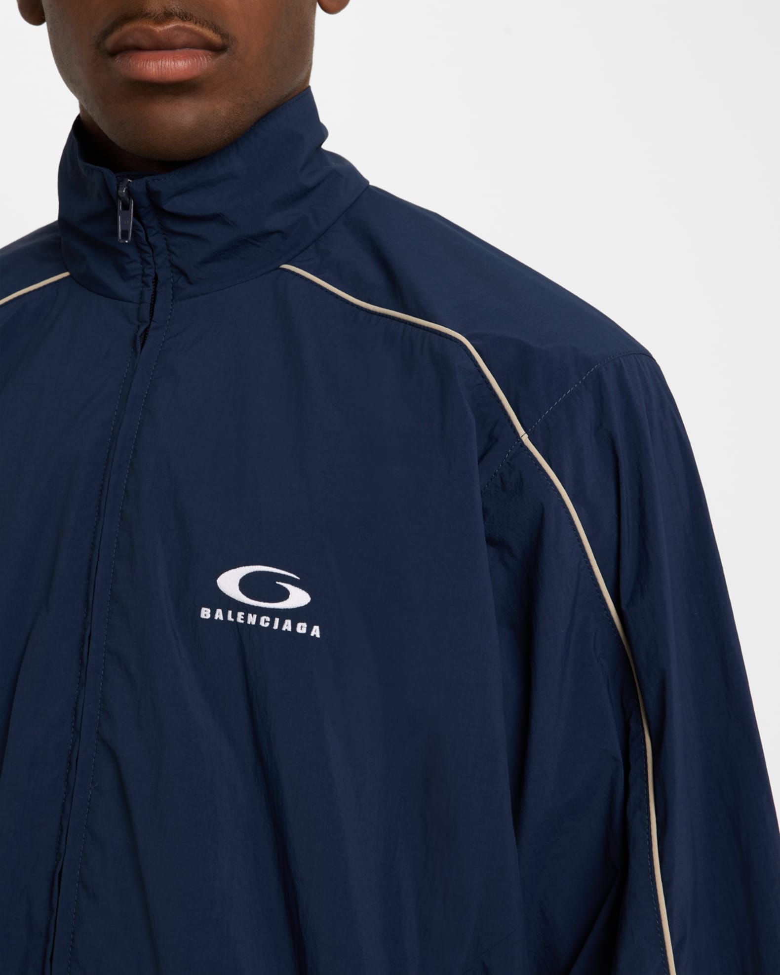 バレンシアガ Balenciaga Tracksuit Jacket Balenciaga Men's Large Tracksuit Jacket | Neiman Marcus