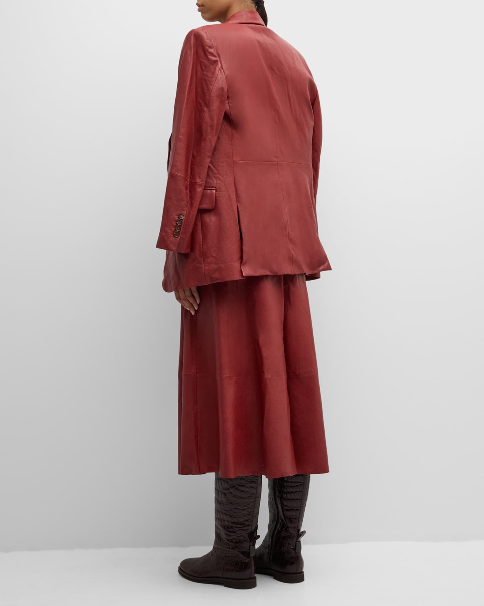 【送料&関税込】Brunello Cucinelli Red And White Midi Skirt Brunello Cucinelli Red And White Midi Skirt | italist