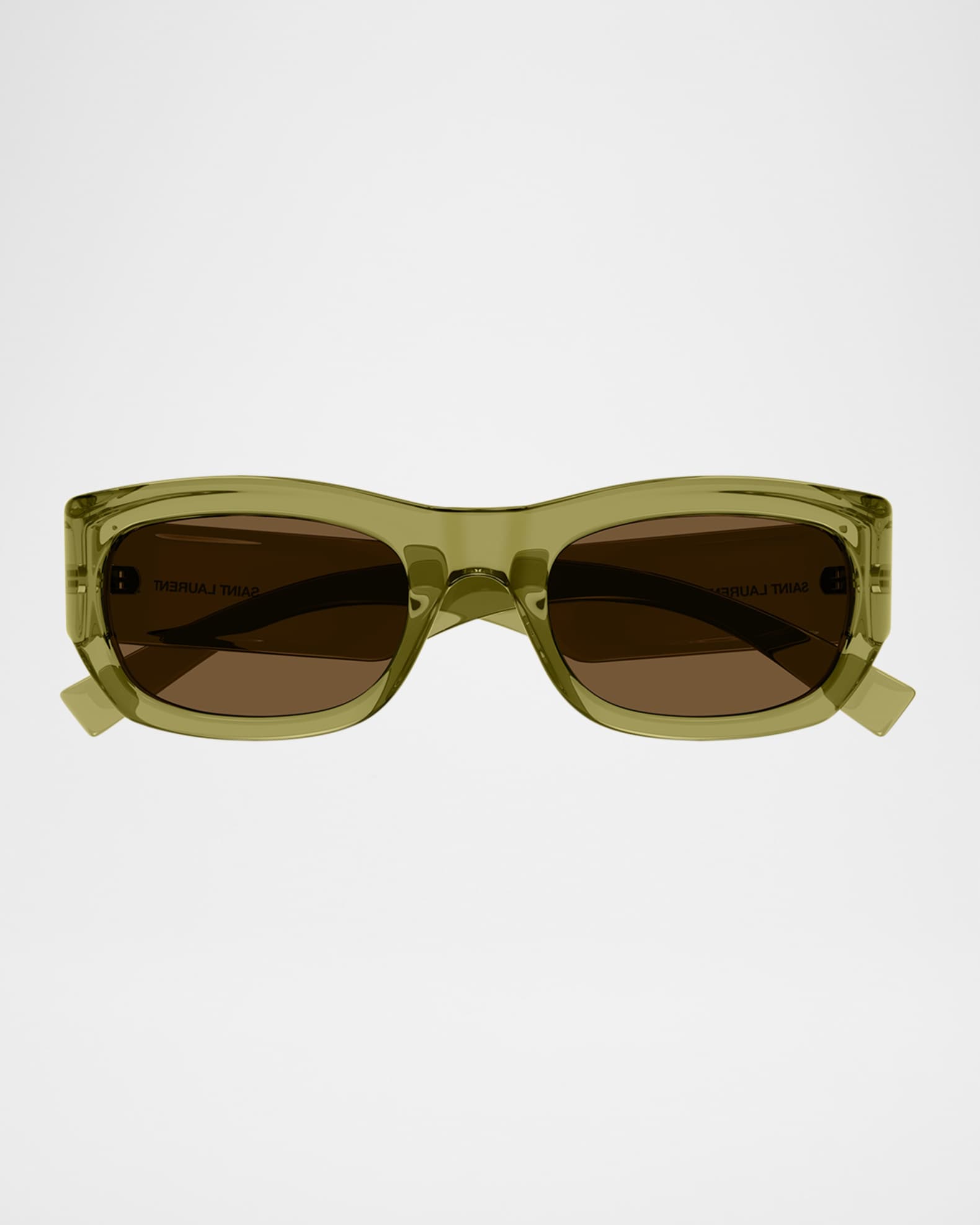 Saint Laurent Plastic Rectangle Sunglasses | Neiman Marcus