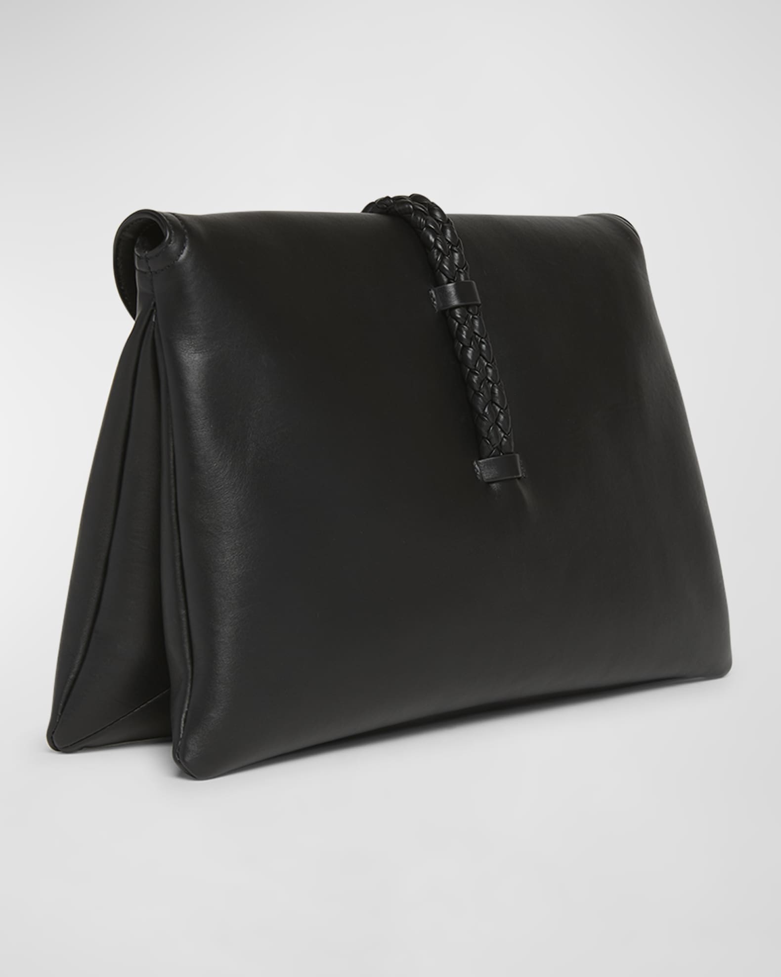 Bottega Veneta Liberta Medium Flap Leather Crossbody Bag