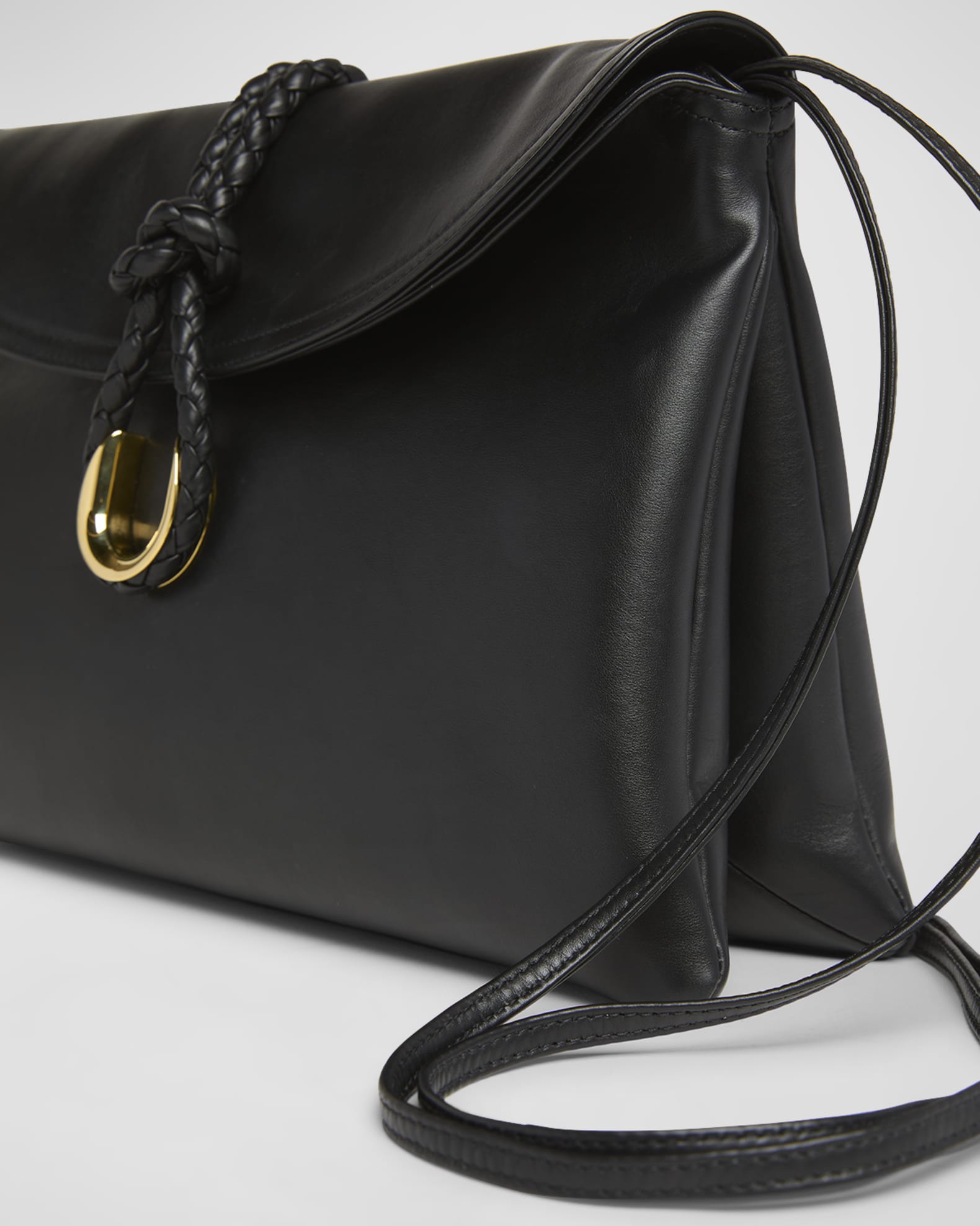 Bottega Veneta Liberta Medium Flap Leather Crossbody Bag