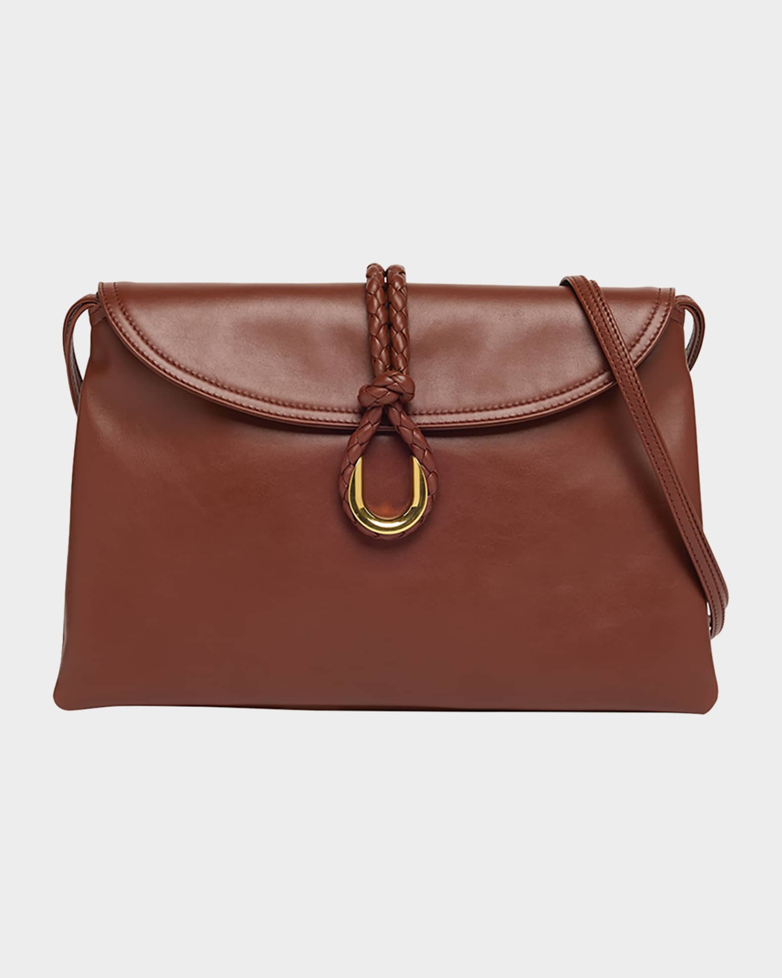 Liberta Medium Flap Leather Crossbody Bag 0
