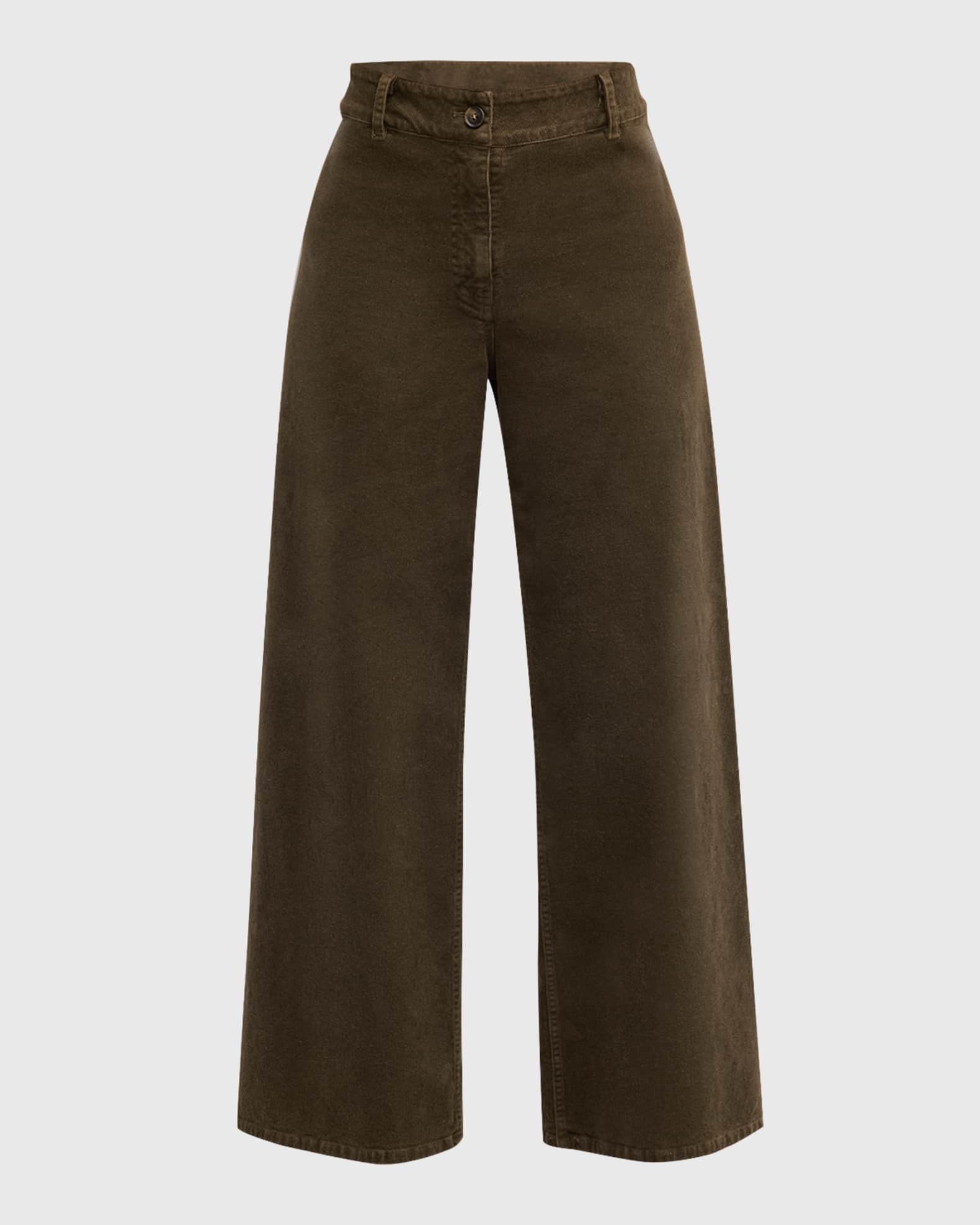 Megan Wide-Leg Corduroy Pants 0