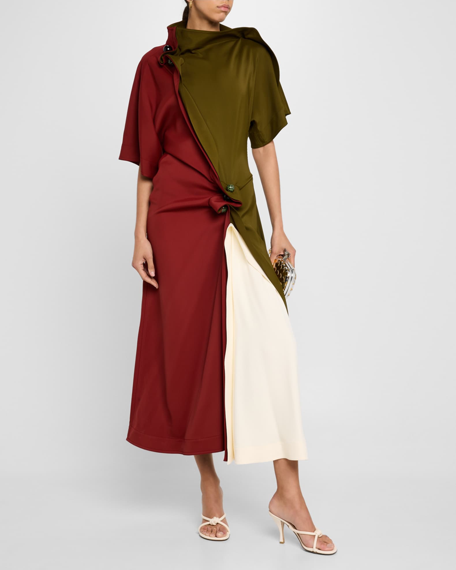 【送料&関税込】Bottega Veneta Light Viscose PlissAC Dress Bottega Veneta® Women's Sequins Viscose Dress in Gold. Shop