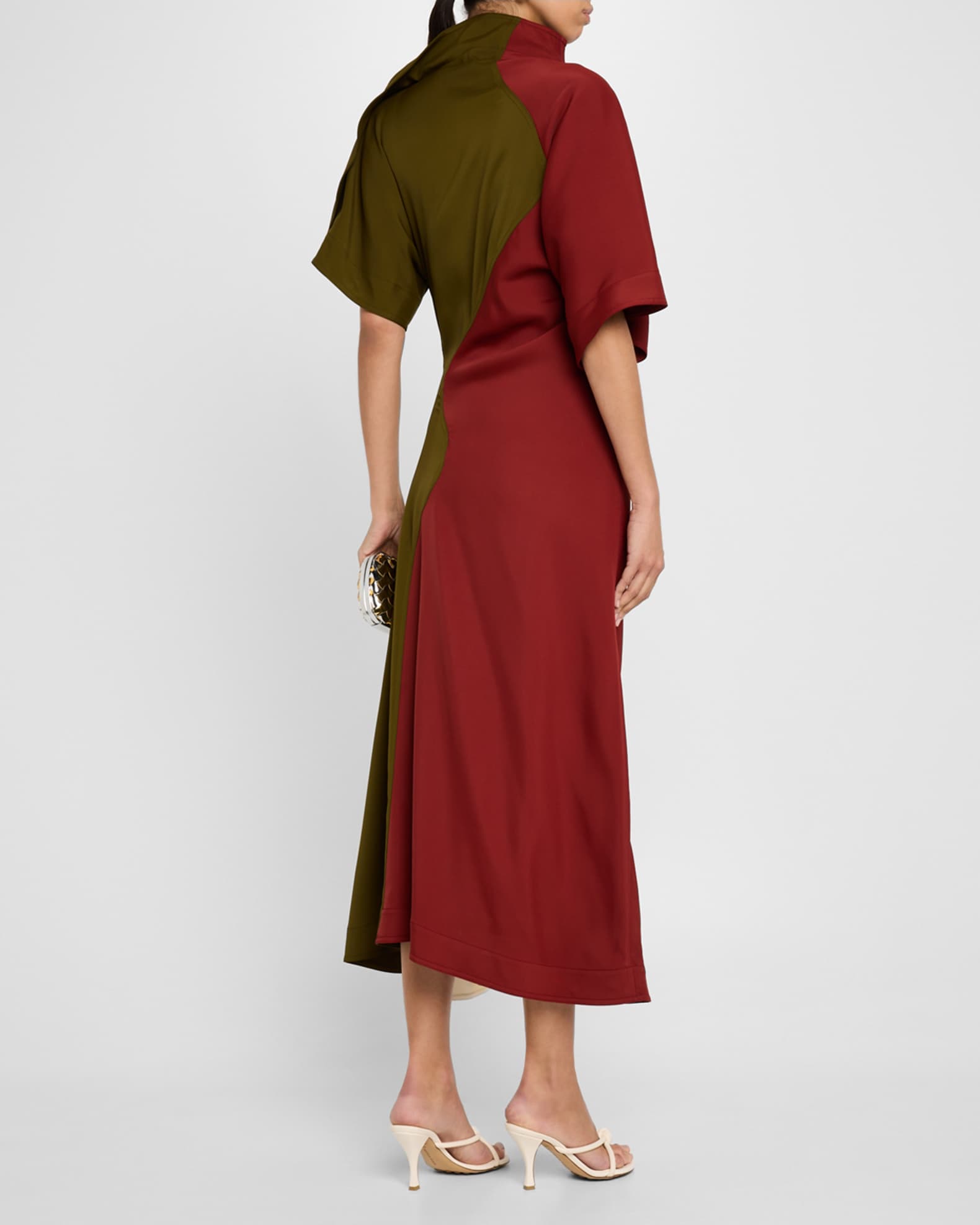 Bottega Veneta Colorblock Fluid Stretch Viscose Piercing