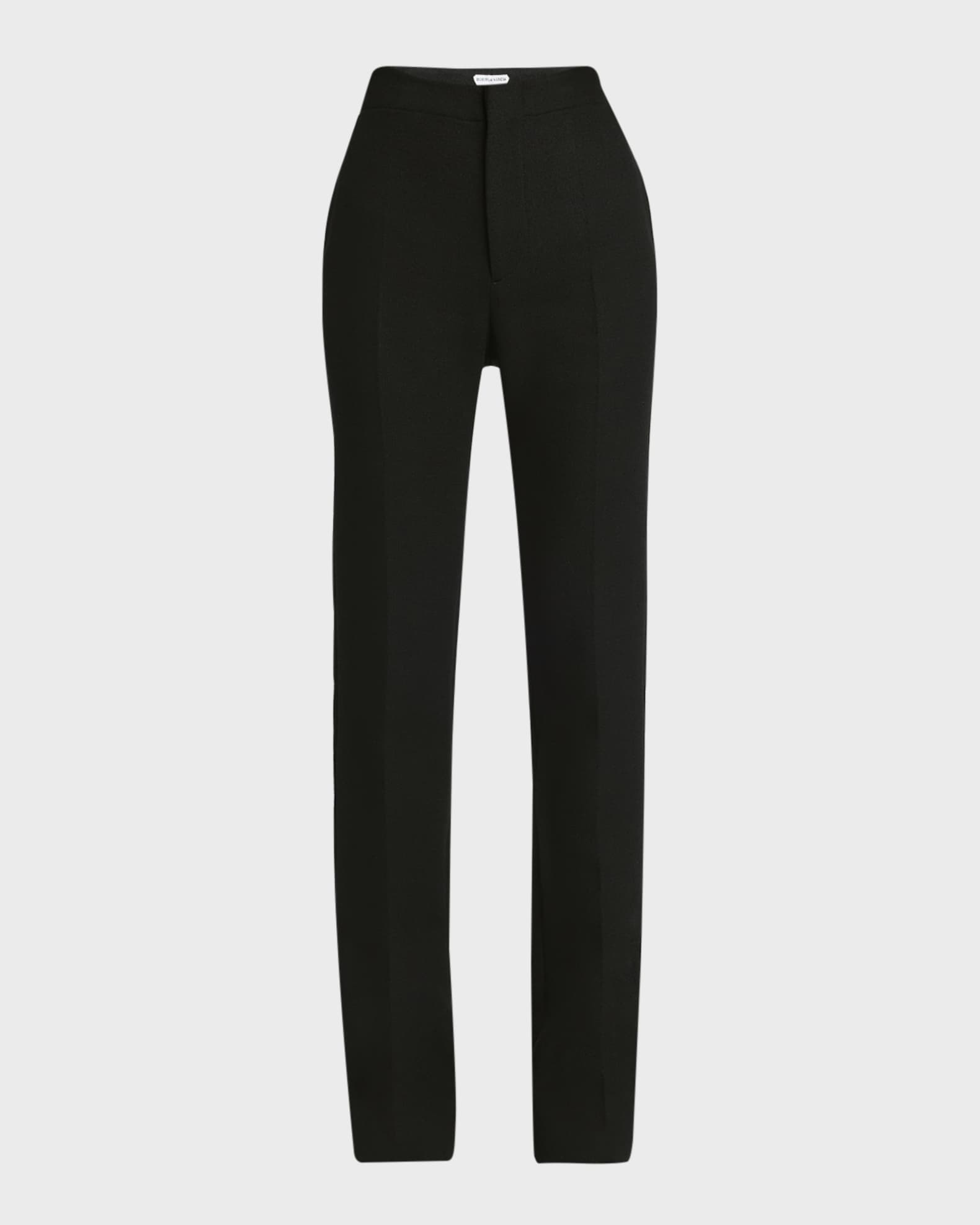 Wool Twill Flare Trousers 0