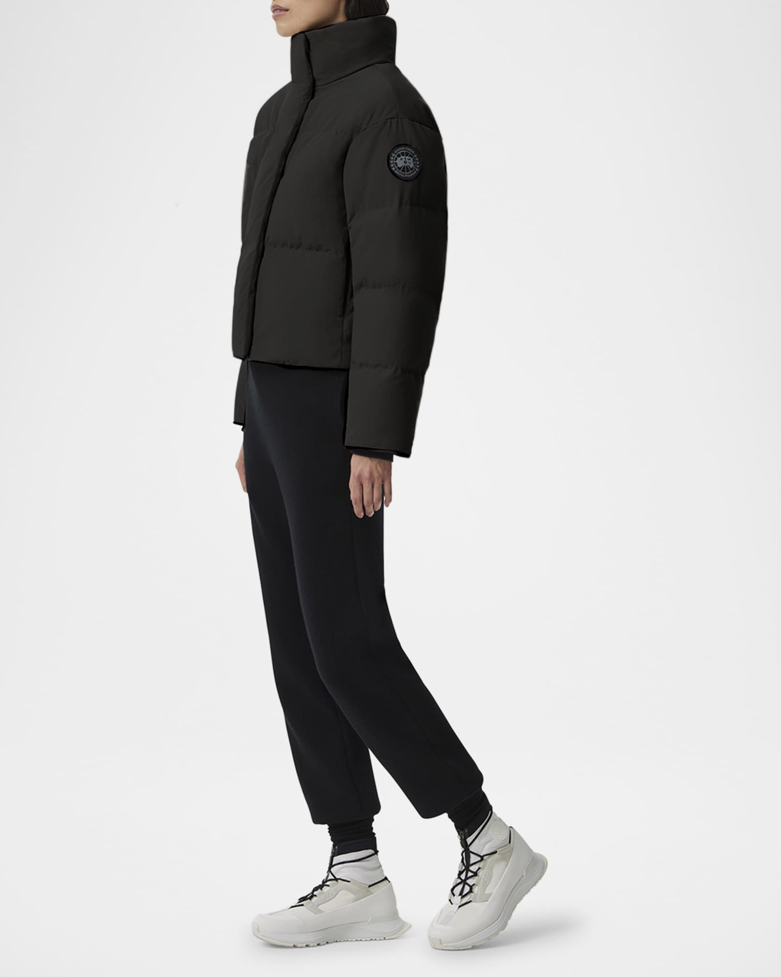 【 】Grandview★クロップドベスト Black Label Canada Goose Grandview Cropped Jacket Black Label | Neiman