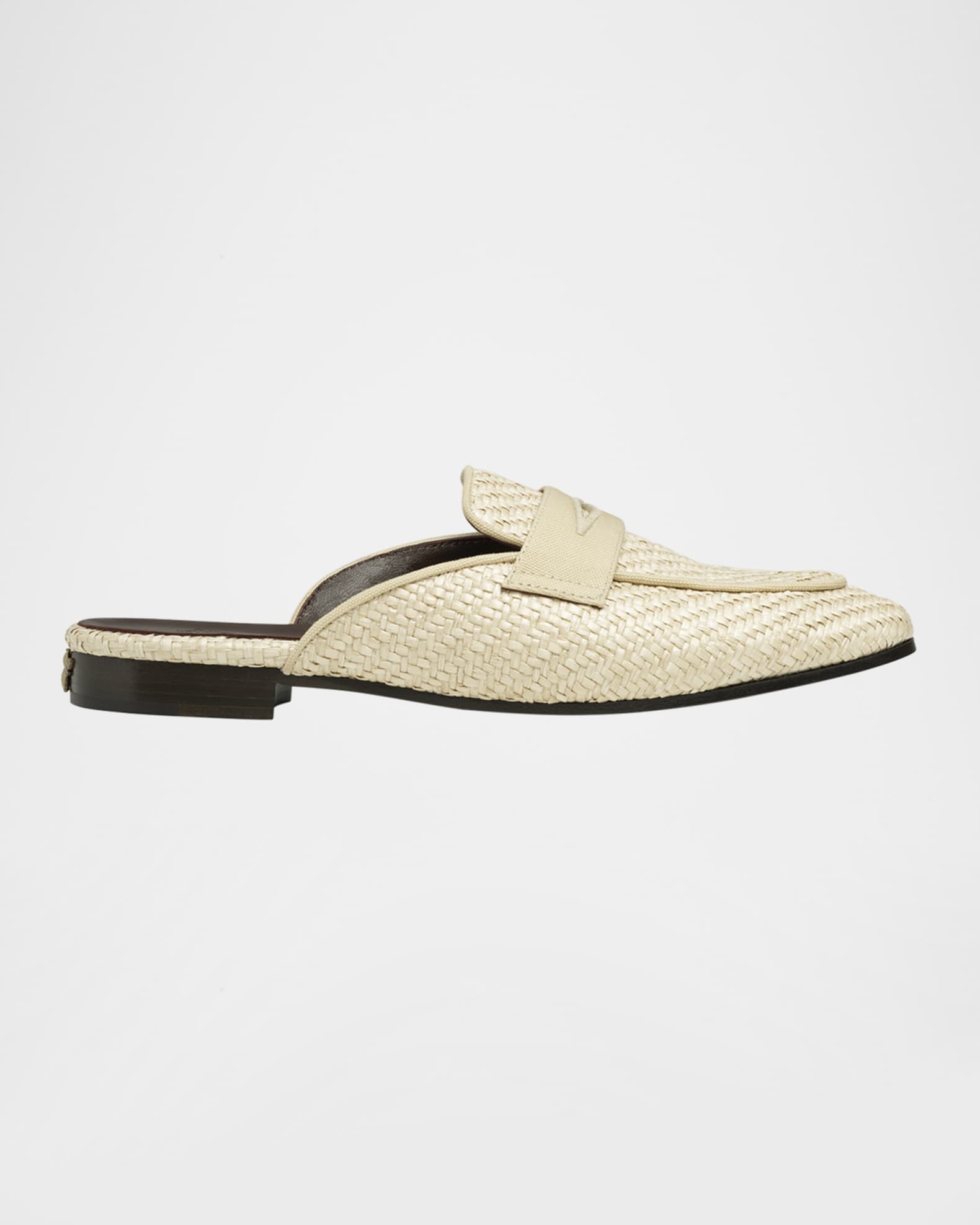 Woven Raffia Mules 0