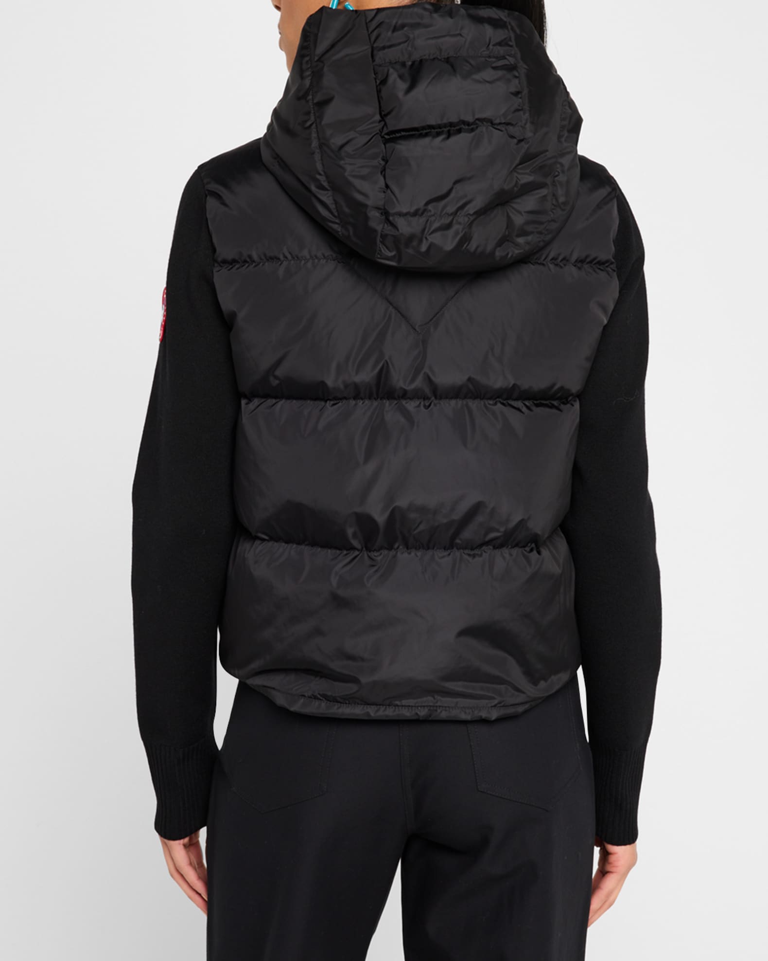 Canada Goose Hybridge Wide Quilt Knit Hoodie Jacket | Neiman Canada Goose Hybridge Wide Quilt Knit Hoodie Jacket | Neiman