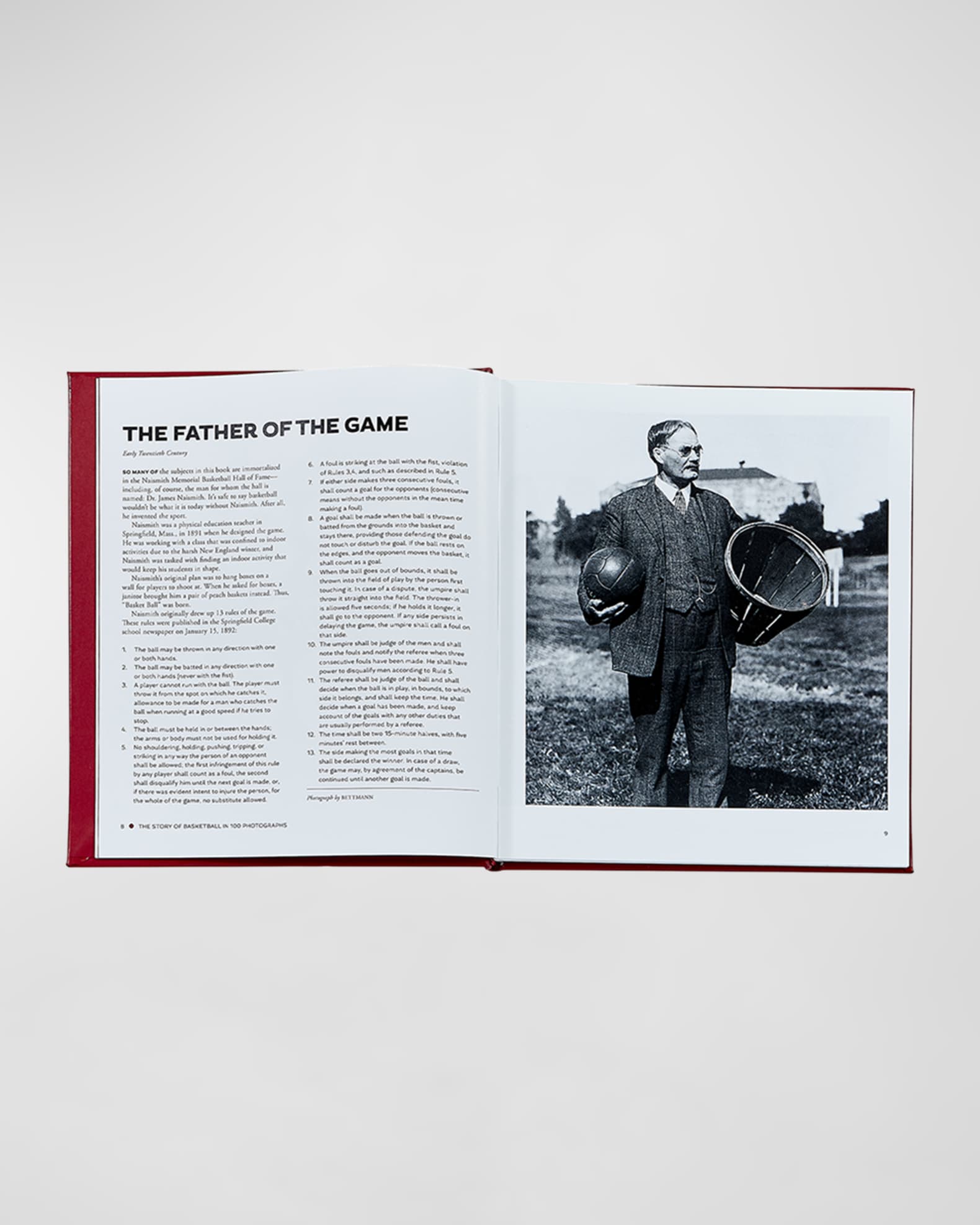 "The Story of Basketball in 100 Photographs" Leather-Bound Book by Sports Illustrated 1
