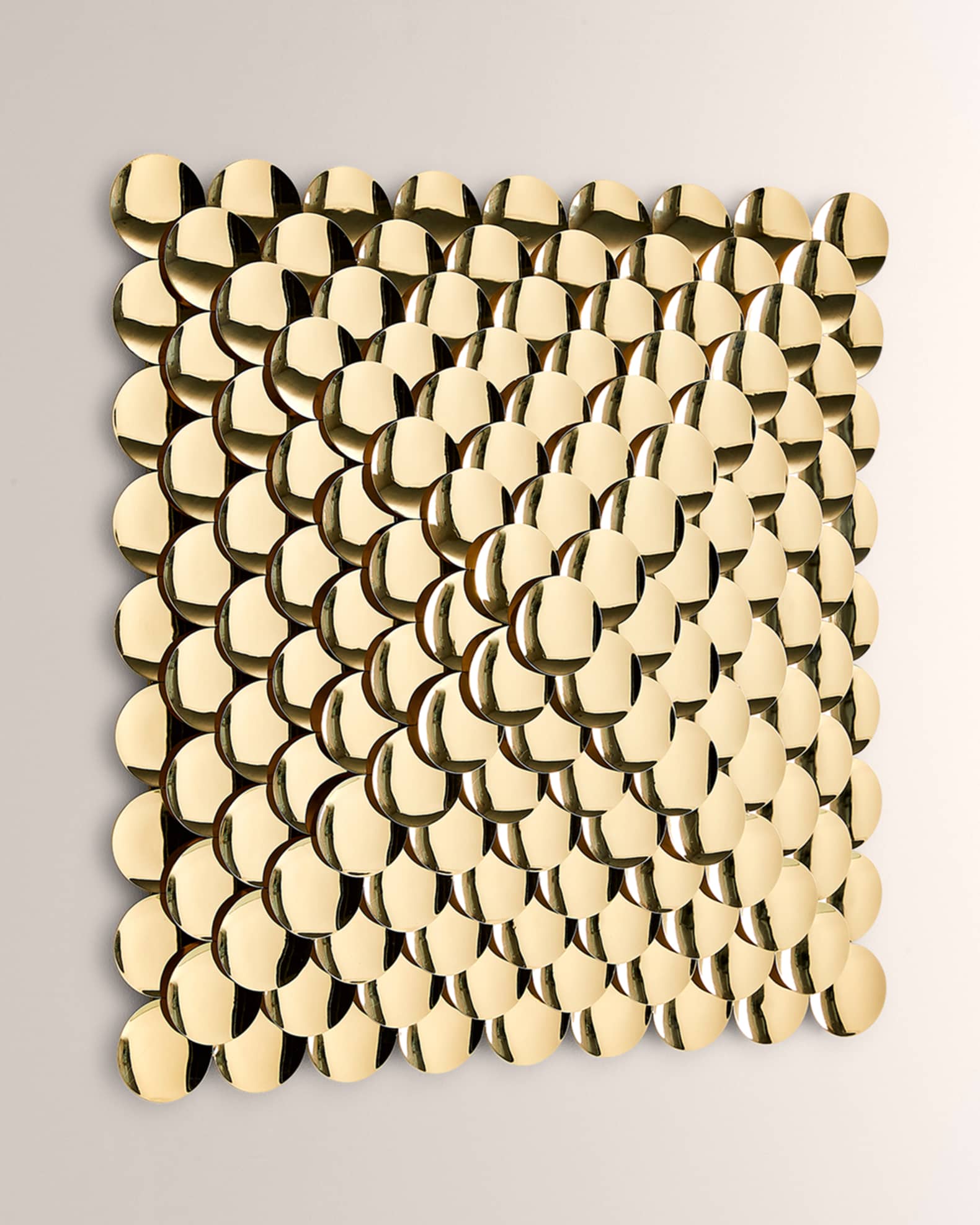 Global Views Pyramid Wall Decor Brass Neiman Marcus